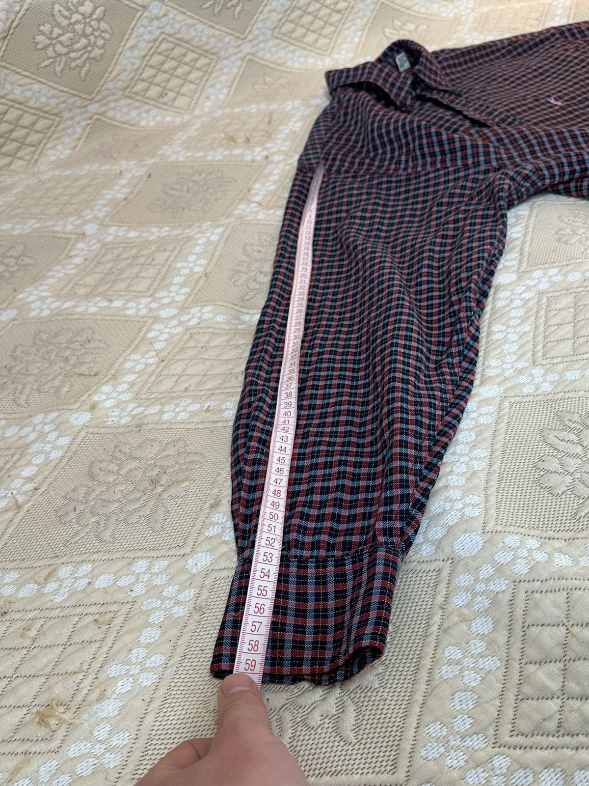 Yves Saint Laurent 🔥 Yves Saint Laurent Pour Homme Button Up Cotton Shirt Check Size US M / EU 48-50 / 2 - 8 Thumbnail