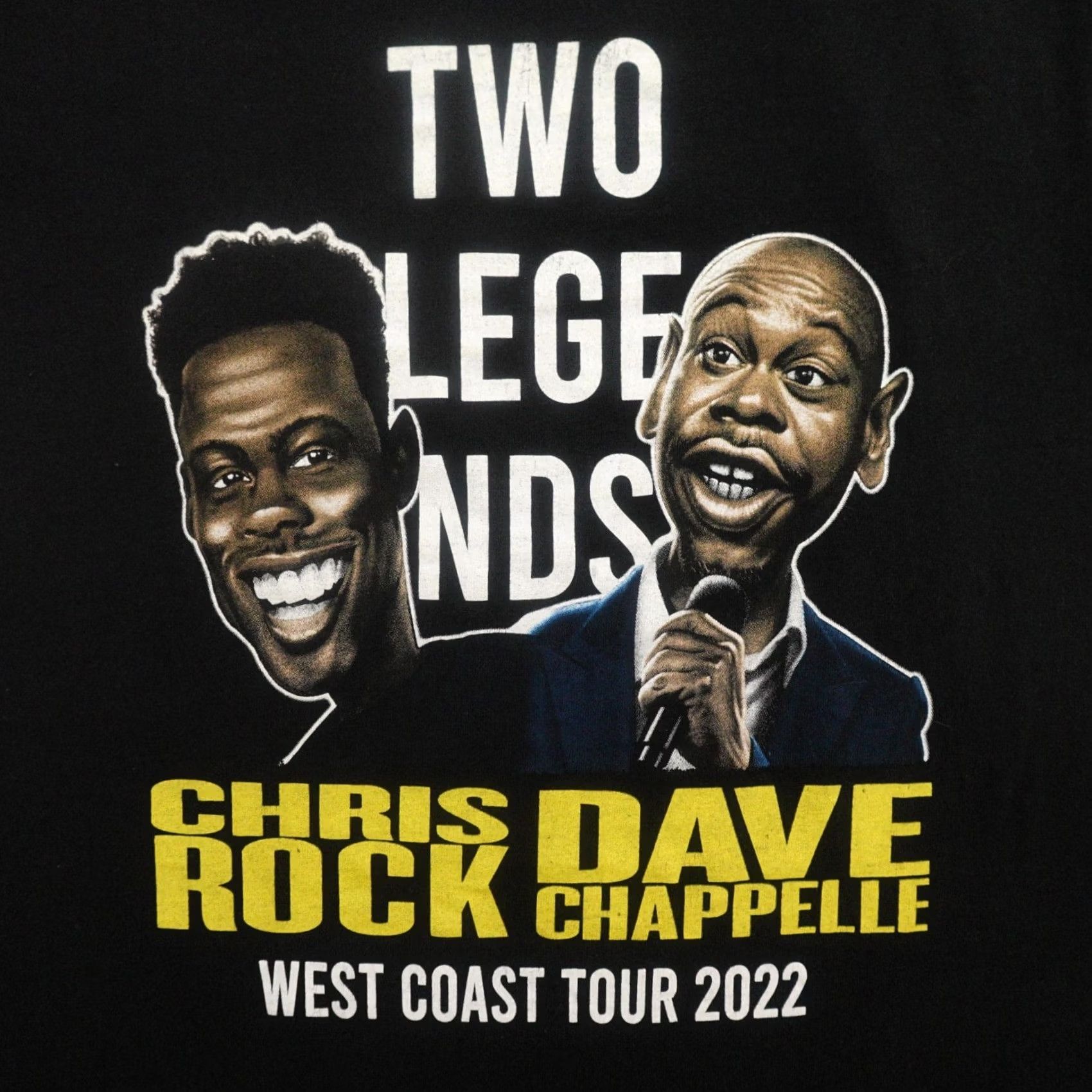 Vintage Chris Rock Dave Chappelle Legends Comedy Tour T-Shirt Medium Size US M / EU 48-50 / 2 - 2 Thumbnail
