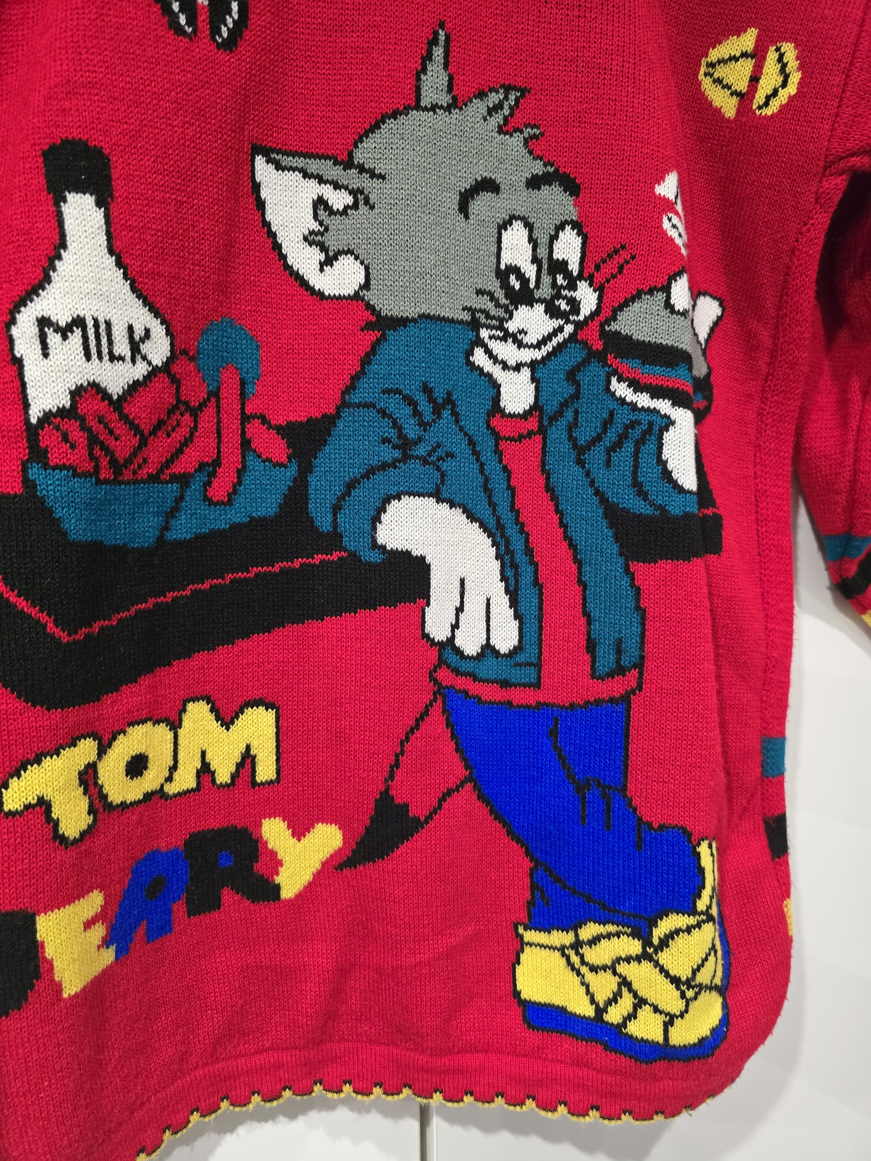 Vintage Vintage Tom & Jerry sweater Size S / US 4 / IT 40 - 2 Thumbnail