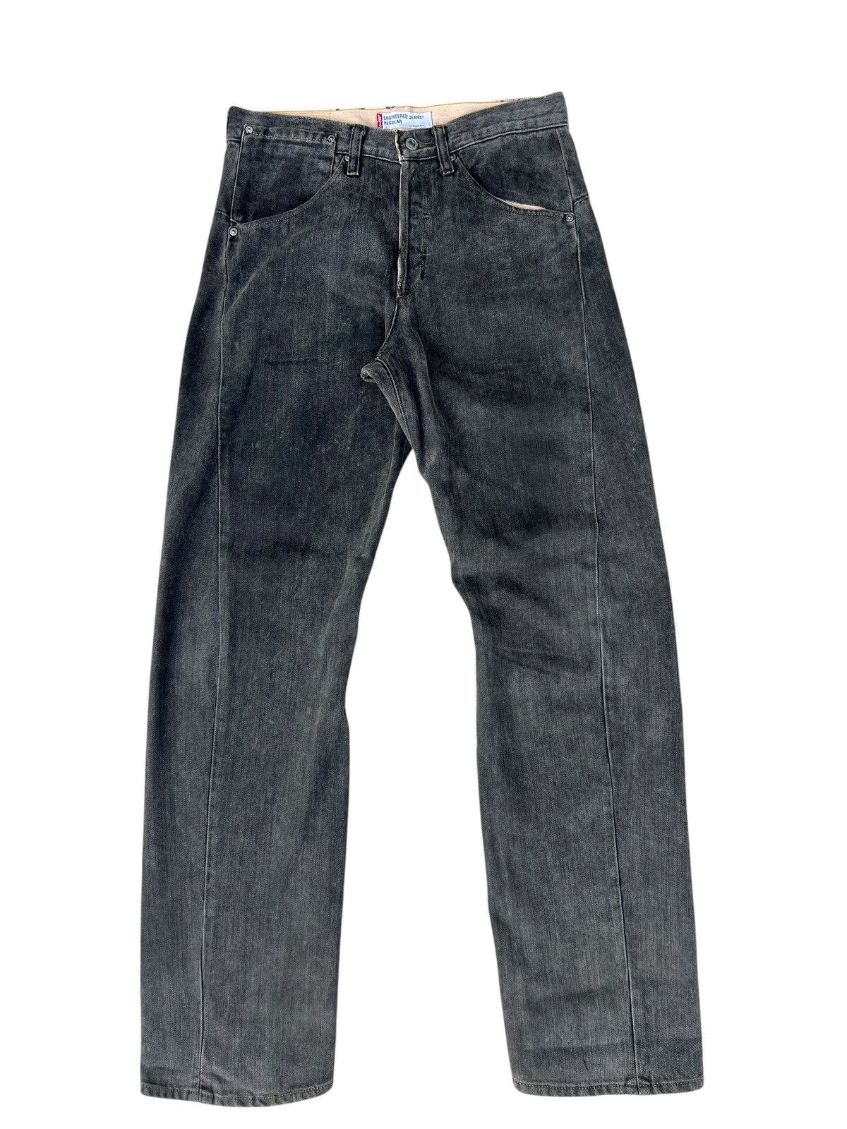 Levi's Vintage 2002 Levi’s Engineered Waxed Denim Regular Jeans Size US 32 / EU 48 - 3 Thumbnail