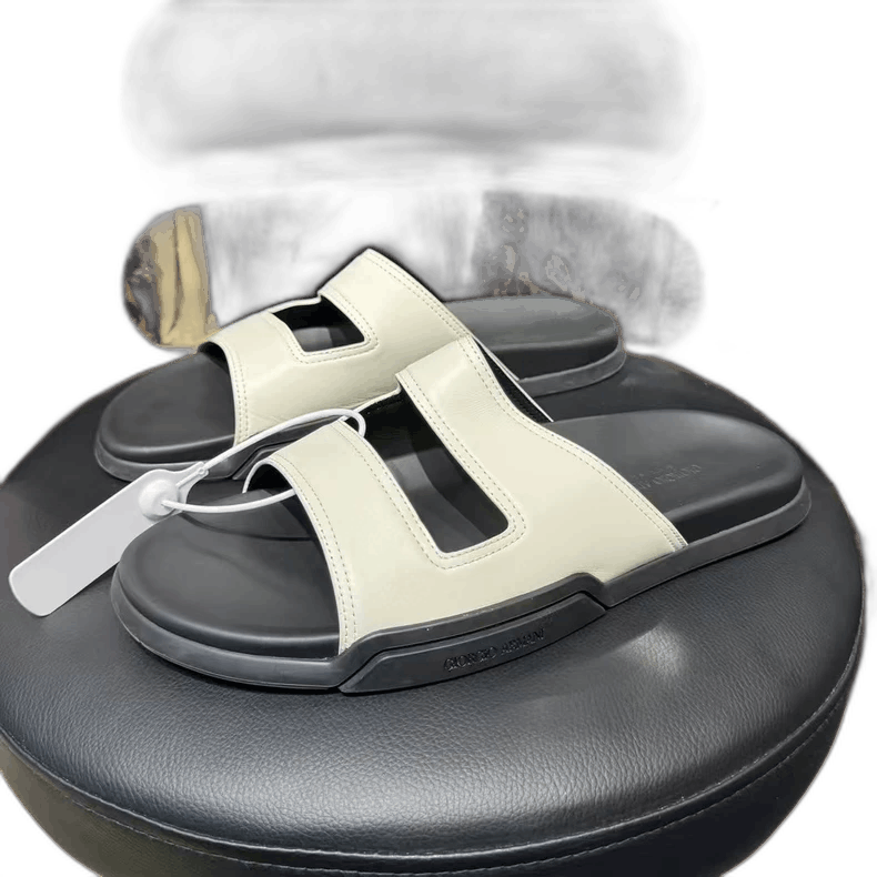 Emporio Armani Giorgio Armani Black and White Sandals Size US 9 / EU 42 - 1 Thumbnail