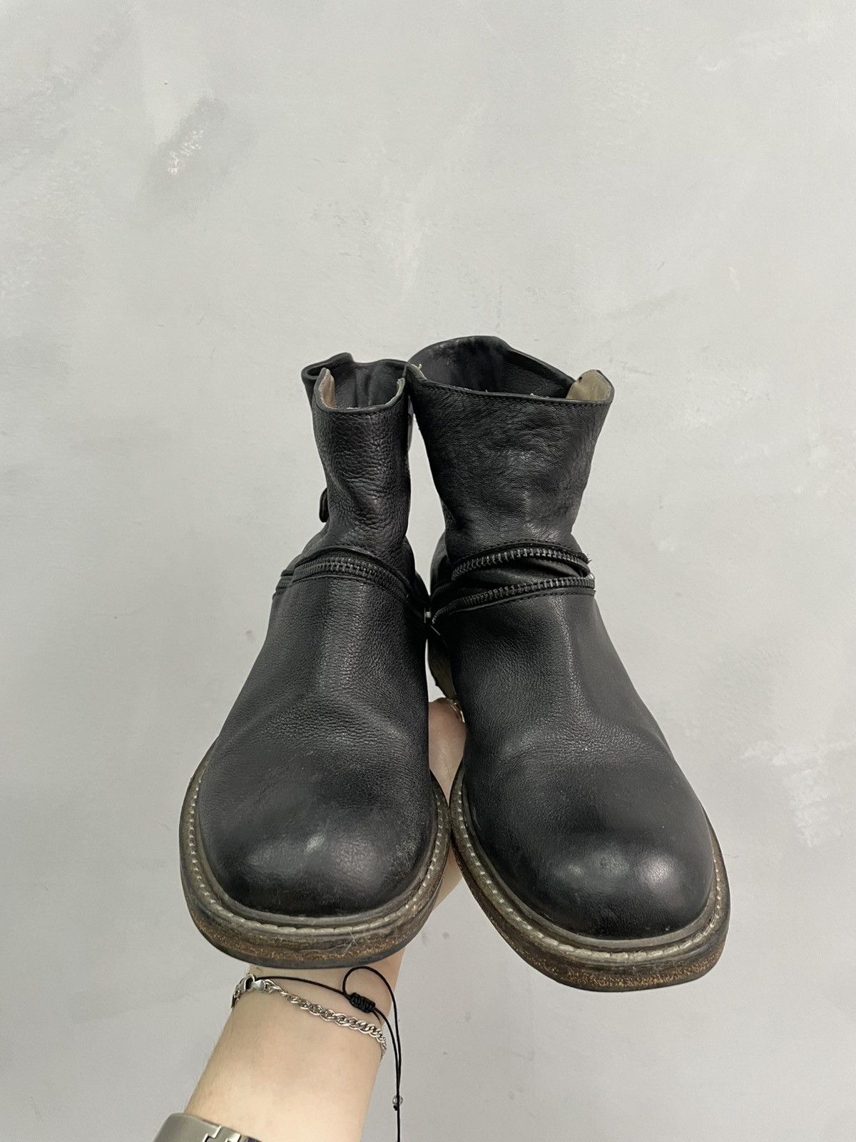 A.S.98 Rare zipper tornado A.S. 98 style leather avant garde boots Size US 7 / IT 37 - 10 Thumbnail
