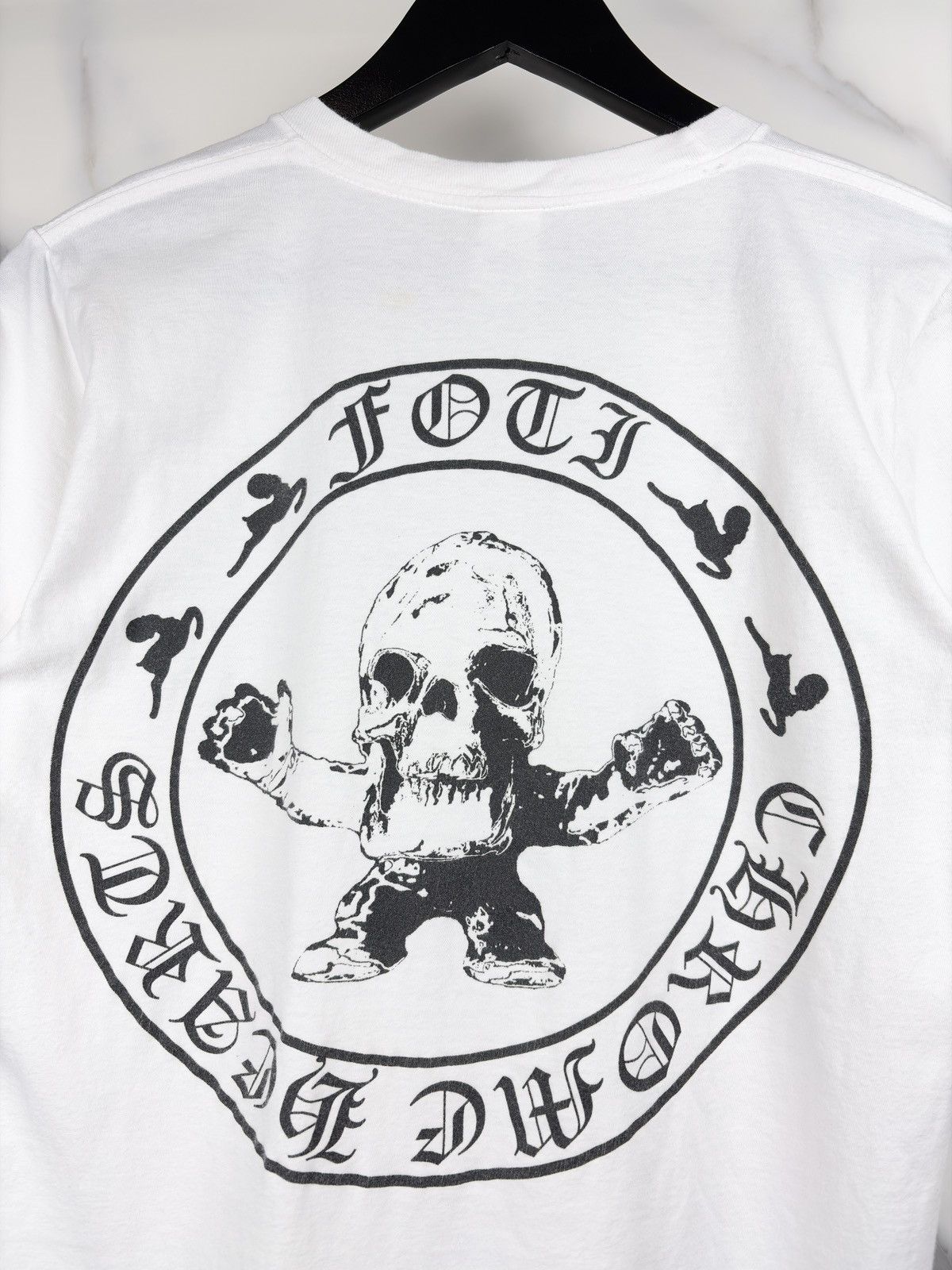 Chrome Hearts Chrome Hearts Vintage Foti Skull Skeleton Tshirt White Size US S / EU 44-46 / 1 - 3 Thumbnail