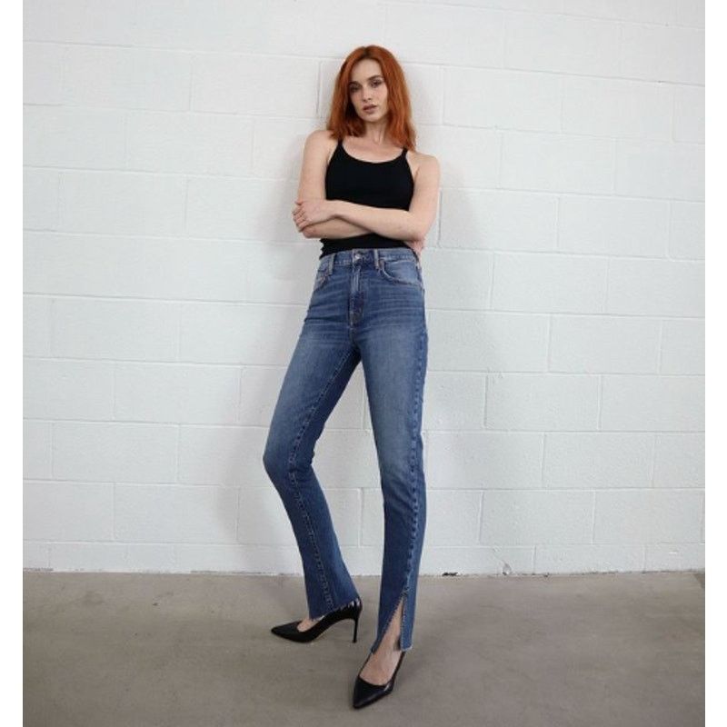 ETICA Etica | Twisted Seam Slim Split Hem Jeans Riverside Wash 26 Size 26" / US 2 / IT 38 - 1 Thumbnail