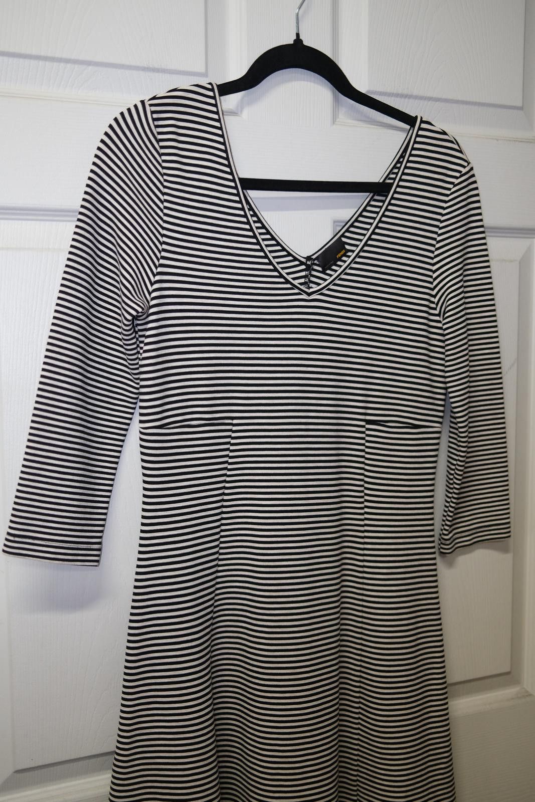 Fendi 00's Fendi Stripe Midi Dress Size M / US 6-8 / IT 42-44 - 3 Thumbnail