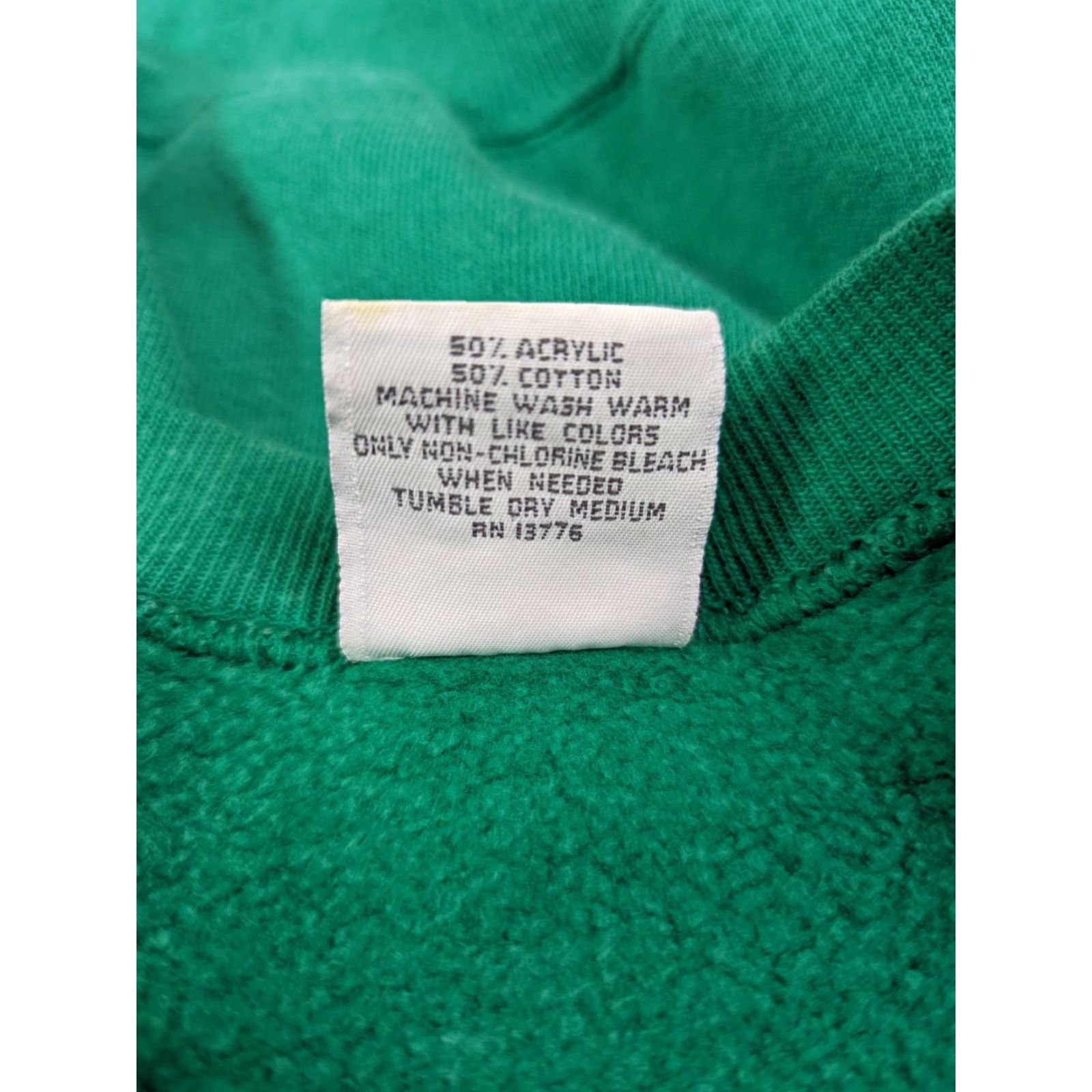Hanes VINTAGE Hanes Raglan Sweatshirt Green Distressed Faded 90s XL Made In USA Men’s Sweatshirt Crewneck Size US XL / EU 56 / 4 - 3 Thumbnail