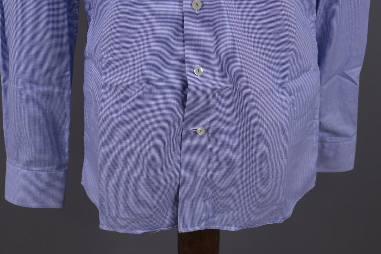 Eton Eton Contemporary Blue Check Extra Shirt 40 / 15.75 Size US M / EU 48-50 / 2 - 3 Thumbnail