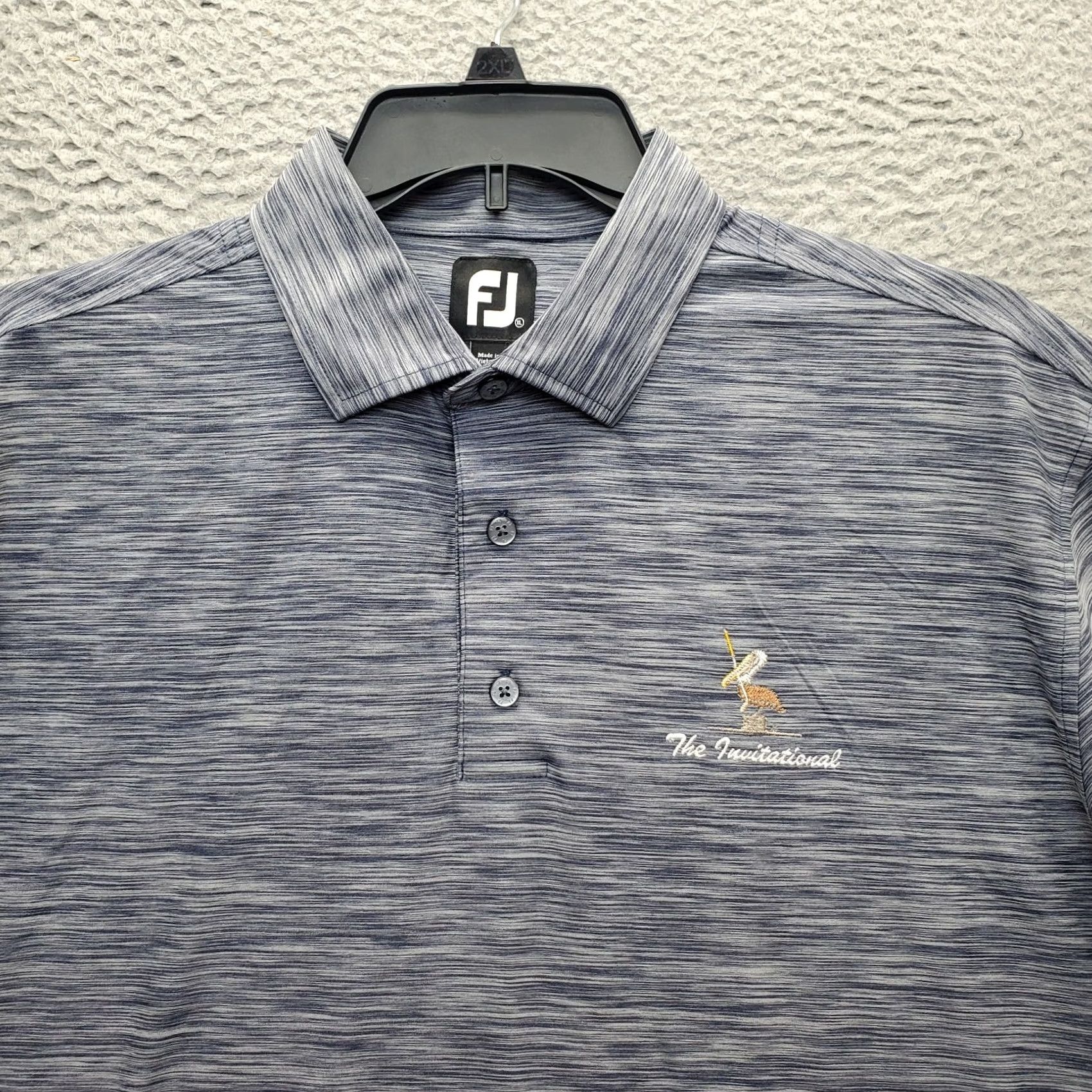 Footjoy FootJoy Shirt Mens XL Golf Performance Polo Men Multi Space Dye Short Sleeve Slit Size US XL / EU 56 / 4 - 5 Thumbnail
