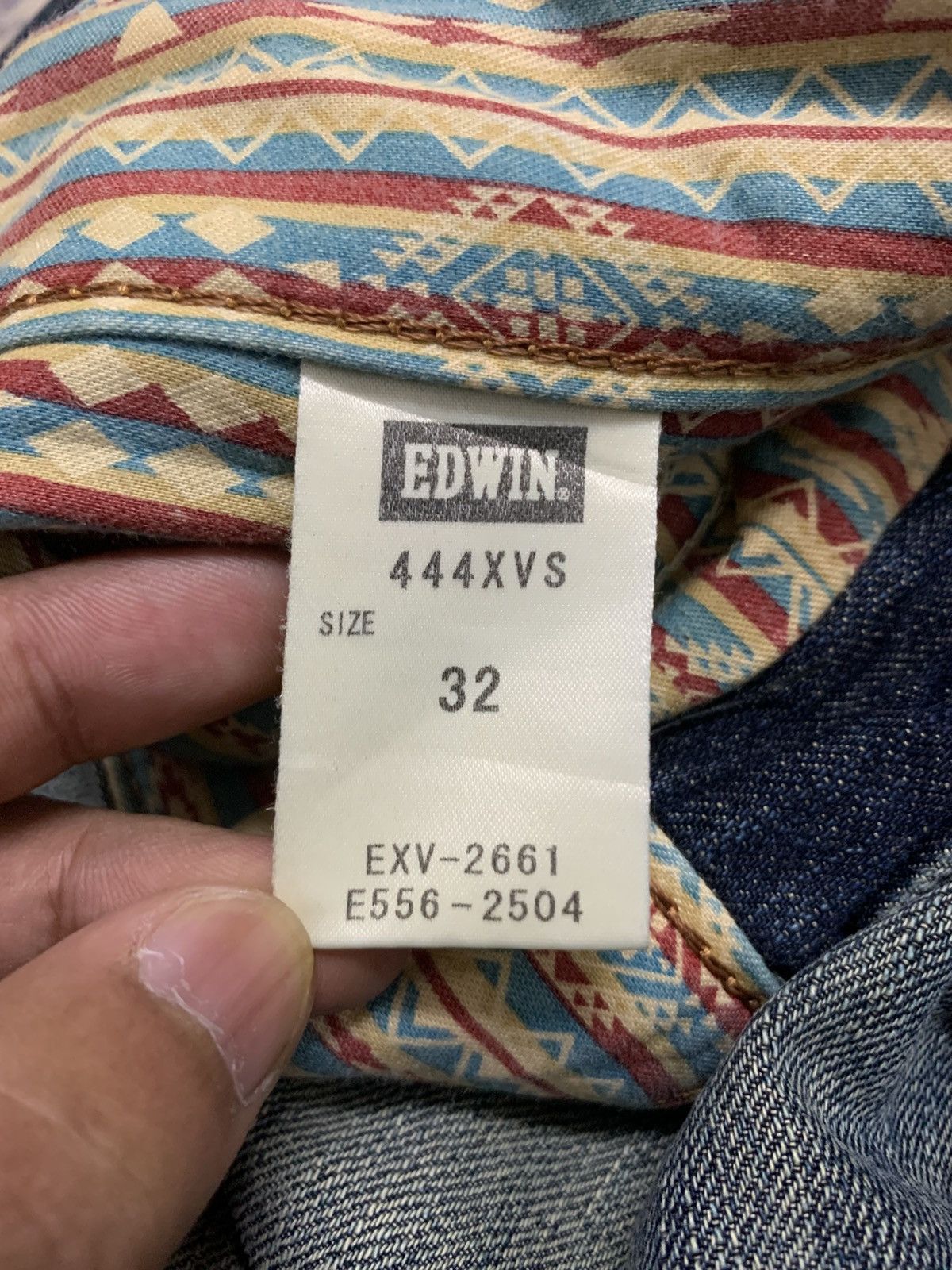 If Six Was Nine Edwin XV Navajo Distress Faded Denim Bootcut Mudmax Goa Size US 34 / EU 50 - 17 Thumbnail