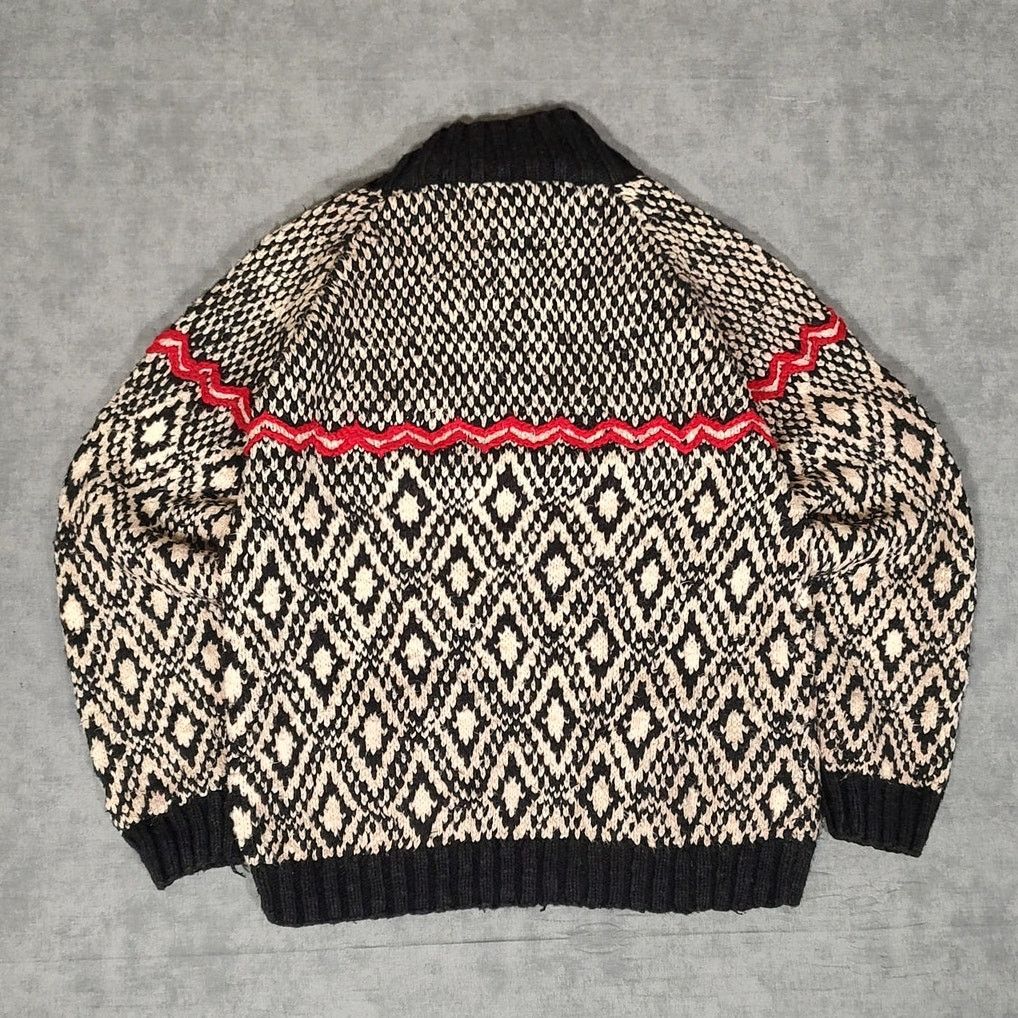 Other VTG Jennifer Reed handknit geometric full zip sweater SM Size S / US 4 / IT 40 - 2 Thumbnail