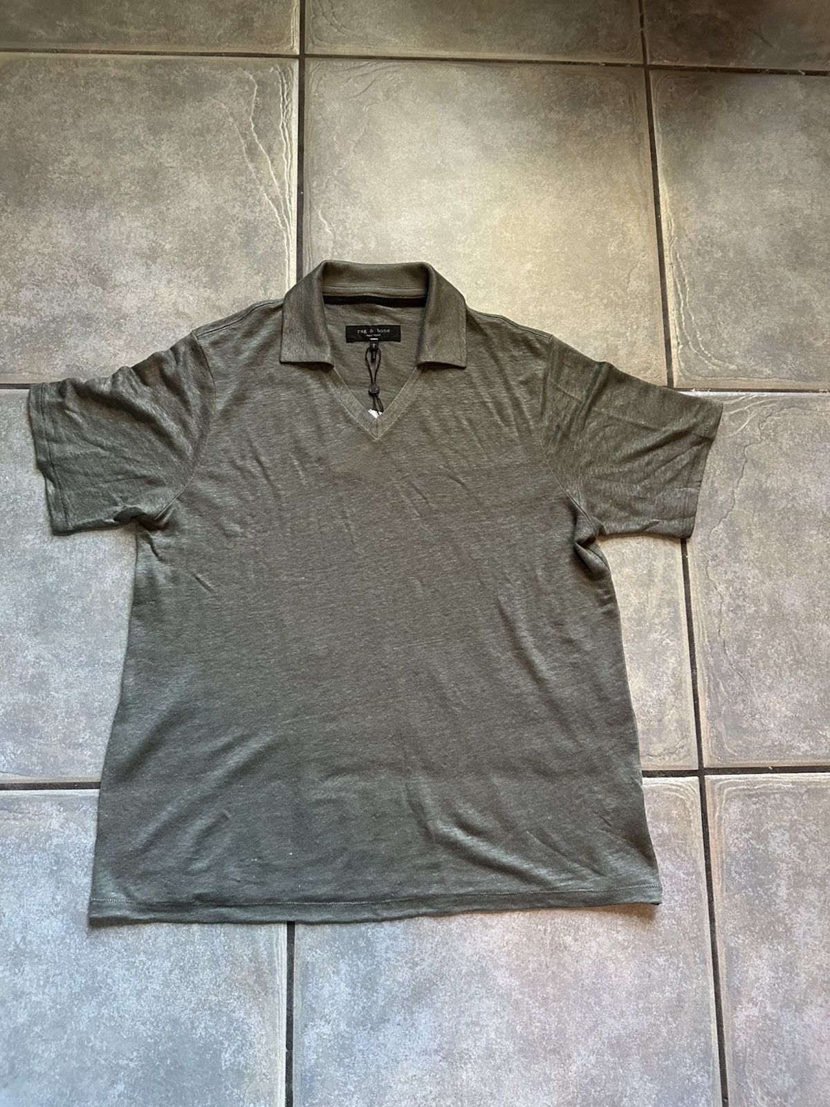 Rag & Bone Rag & Bones CLASSIC LINEN JOHNNY POLO Size US L / EU 52-54 / 3 - 1 Thumbnail