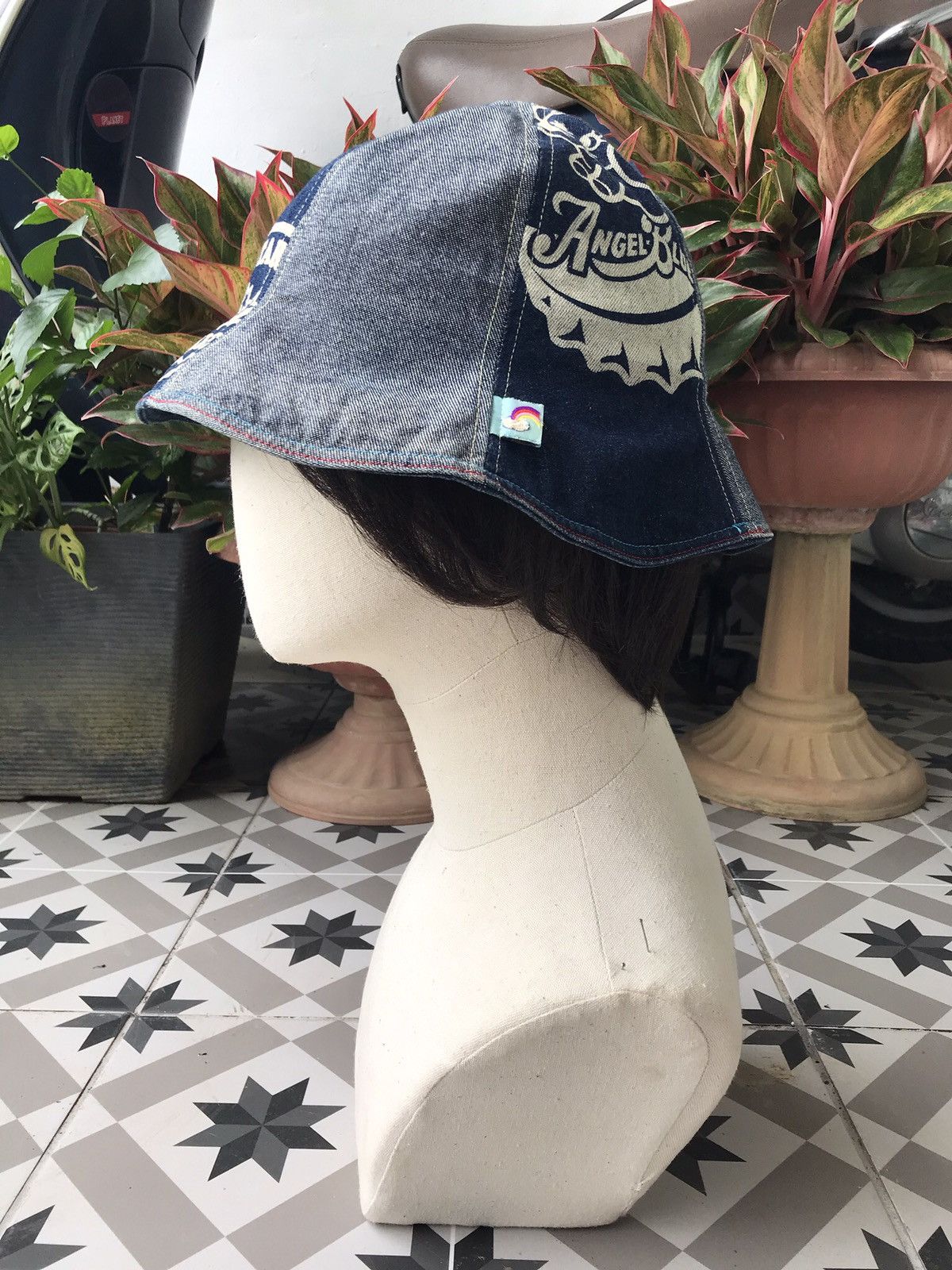 Angel Blue × Hysteric Glamour × Japanese Brand ANGEL BLUE PATCHWORKS CAP HAT BY HYSTERIC GLAMOUR 🇯🇵 Size ONE SIZE - 15 Thumbnail