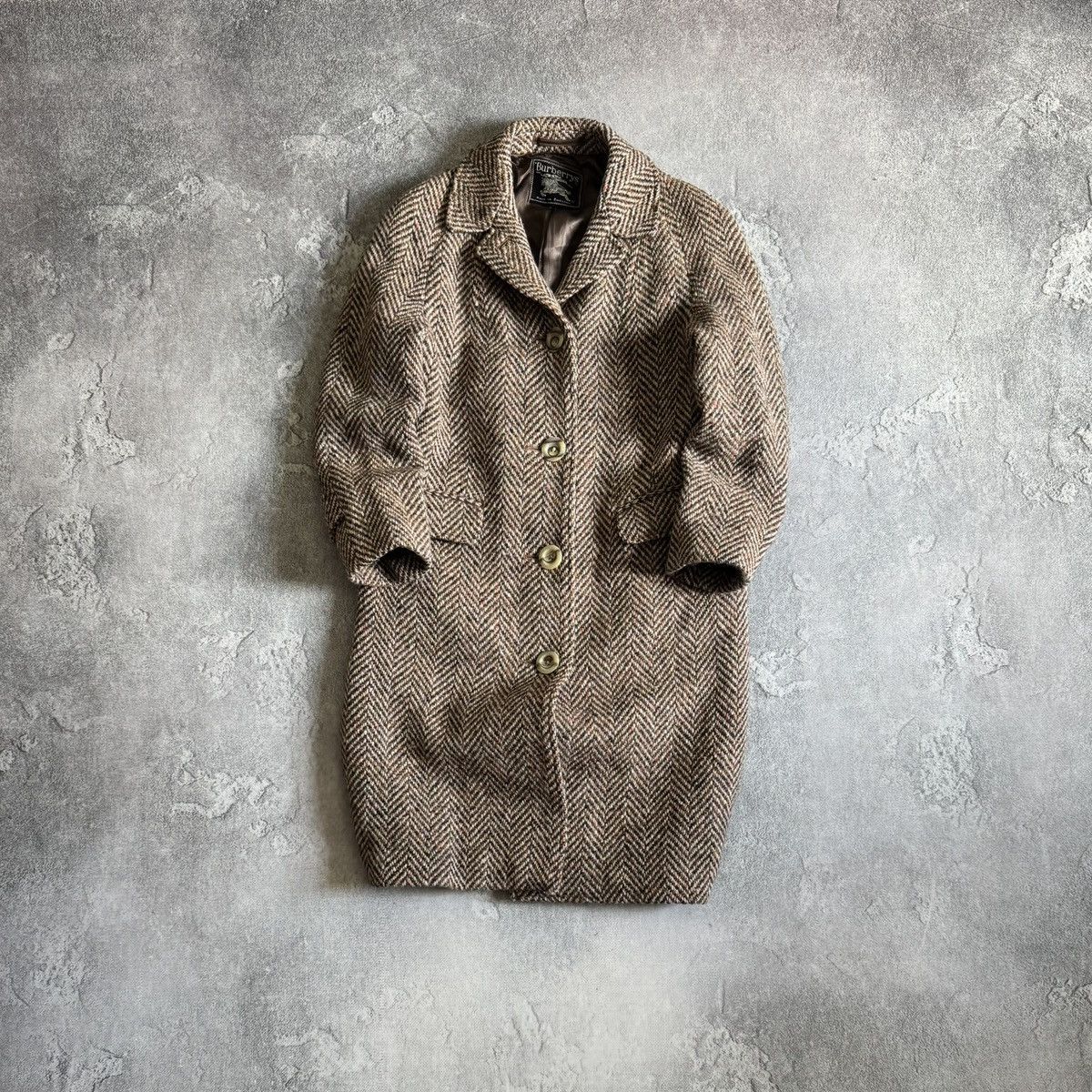 Burberry Burberry vintage retro wool long coat 🧥 jacket old money Size S / US 4 / IT 40 - 1 Thumbnail