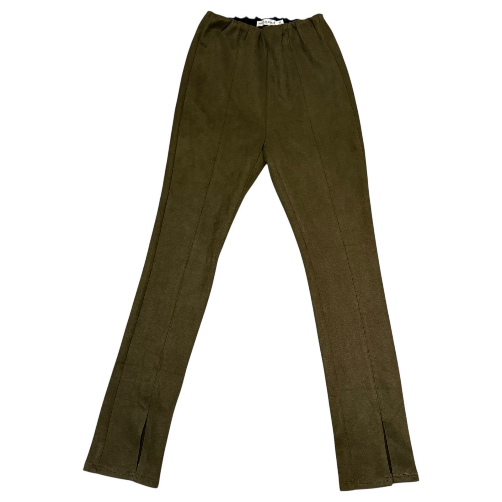 AVEC LES FILLES × Anthropologie Avec Les Filles Slit Front Leggings Ankle Pants Green XS Size 22" - 13 Thumbnail