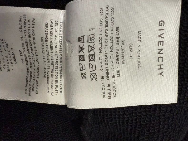 Givenchy Givenchy Black Logo Zipper Hooded Sweatshirt Jacket Size US M / EU 48-50 / 2 - 8 Thumbnail