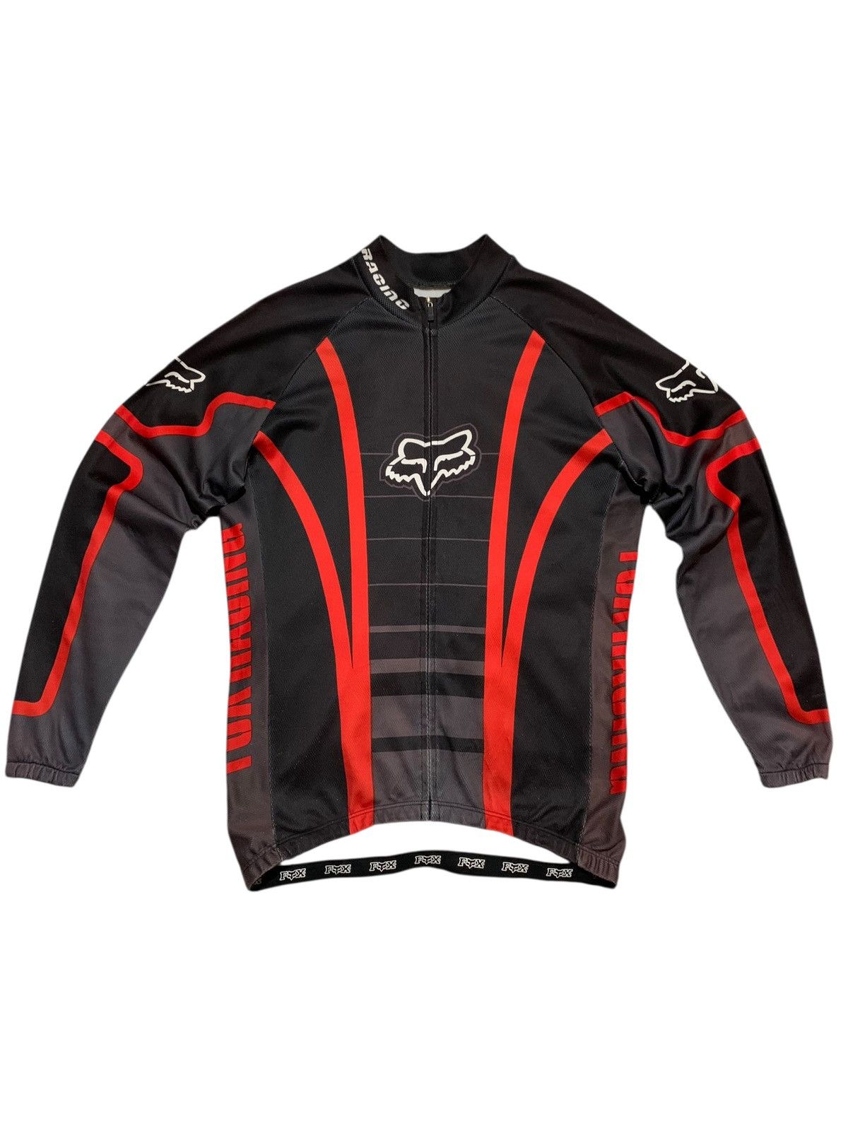 Fox Racing Vintage Worn Fox Racing moto jersey zip up Size US L / EU 52-54 / 3 - 1 Thumbnail