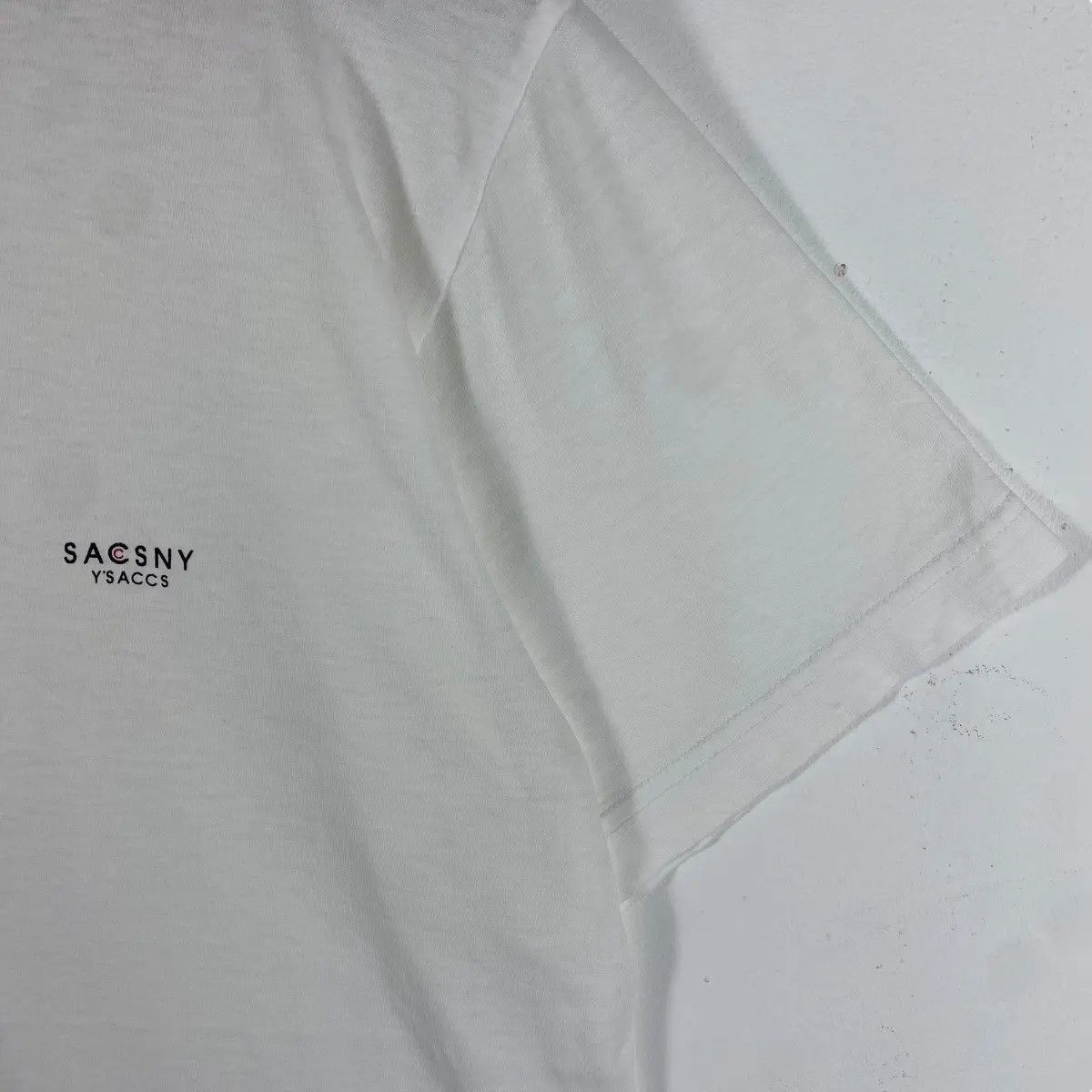 Designer SACSNY YSACCS By Yohji Yamamoto Basic Logo Tee Shirt Size US L / EU 52-54 / 3 - 2 Thumbnail