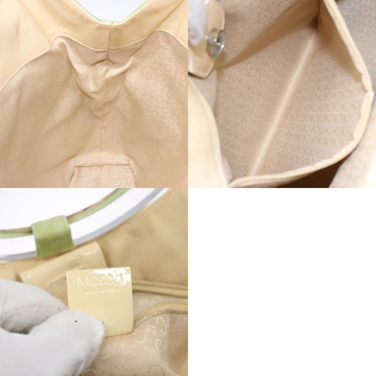 Celine CELINE Hand Bag Suede Silver Light Green Size ONE SIZE - 12 Thumbnail