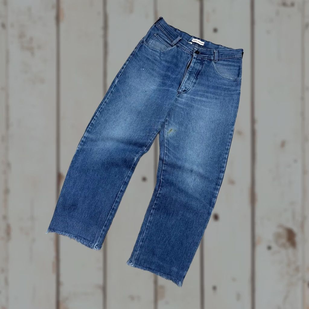 Stone Island VINTAGE Stone Island Denim Baggy Jeans 90s Archive Men Size 48 Blue Stone Island Jeans 90s Mens Jeans Regular 5-Pocket Design Inseam 30 in Size US 32 / EU 48 - 1 Thumbnail
