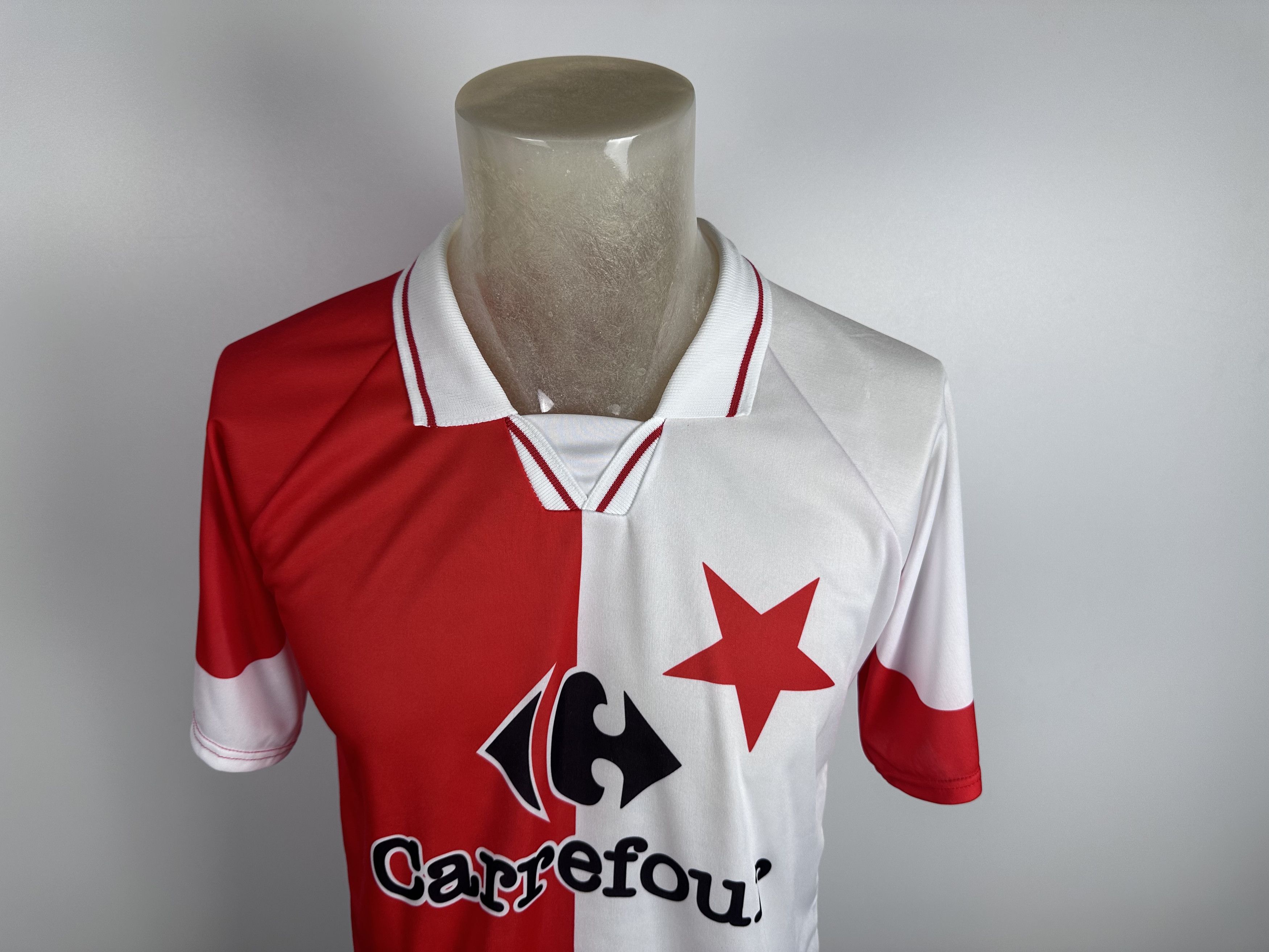Vintage SLAVIA PRAHA 2000 Football Shirt Soccer Jersey Retro Replika Size US L / EU 52-54 / 3 - 3 Thumbnail
