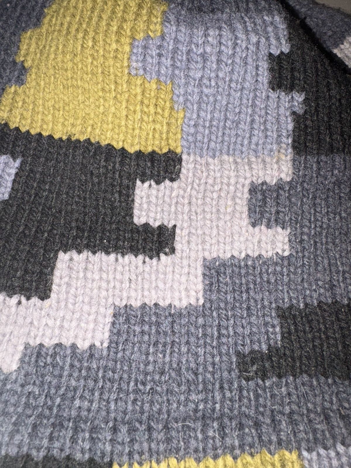 Vintage Vintage Luxury “Damoflage” Pixelated Wool Beanie Size ONE SIZE - 11 Thumbnail