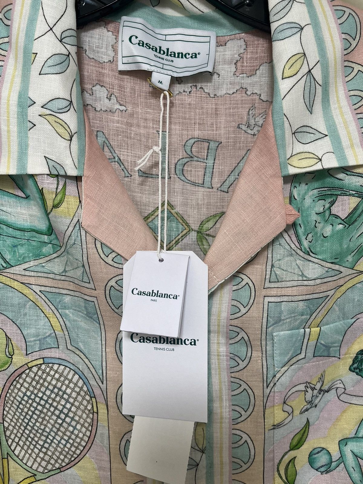 Casablanca Casablanca Cuban Collar Short Sleeve Shirt Sz M Size US M / EU 48-50 / 2 - 3 Thumbnail