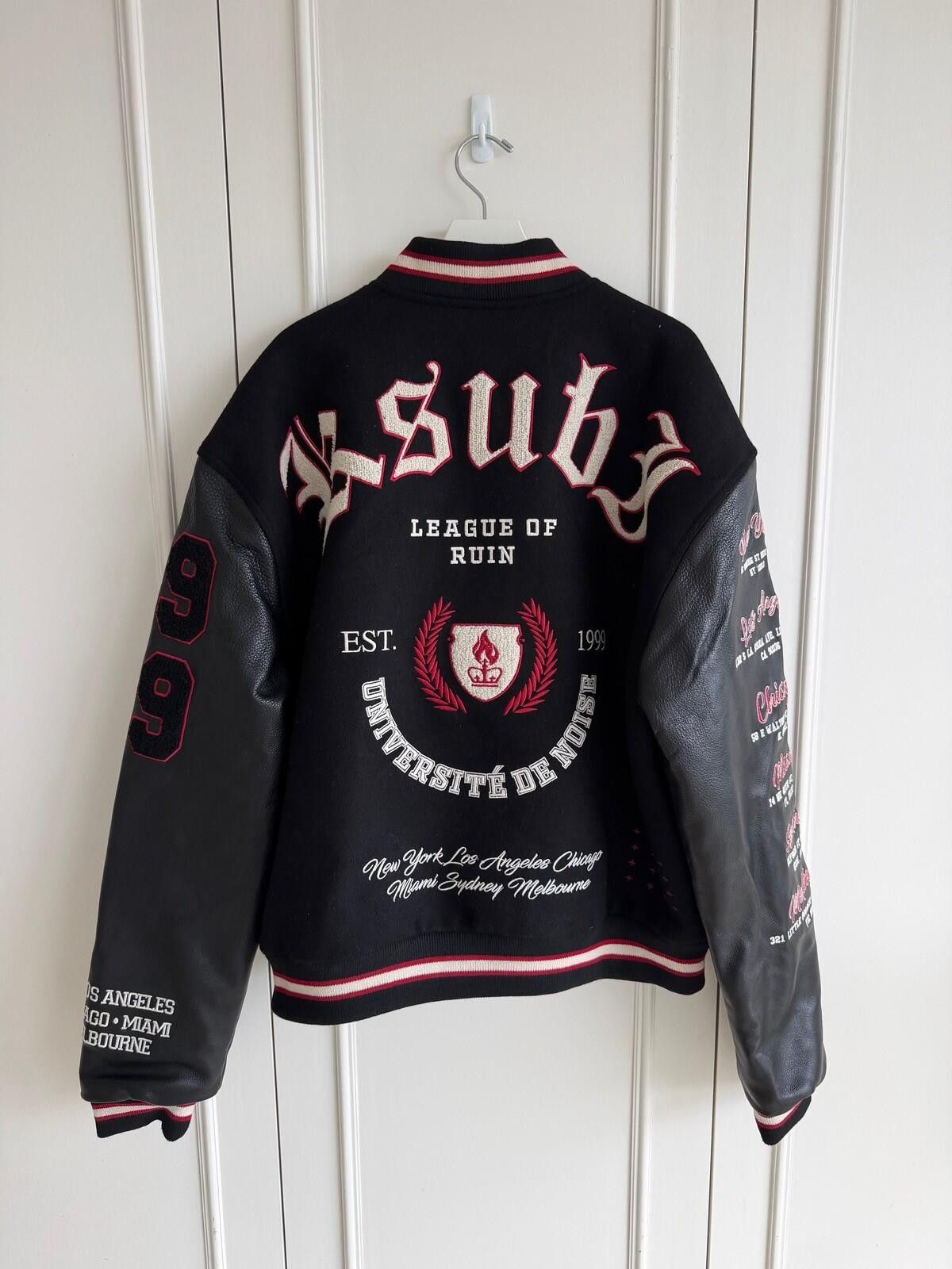 Ksubi new Ksubi mens varsity bomber jacket wool leather medium m Size US M / EU 48-50 / 2 - 5 Thumbnail