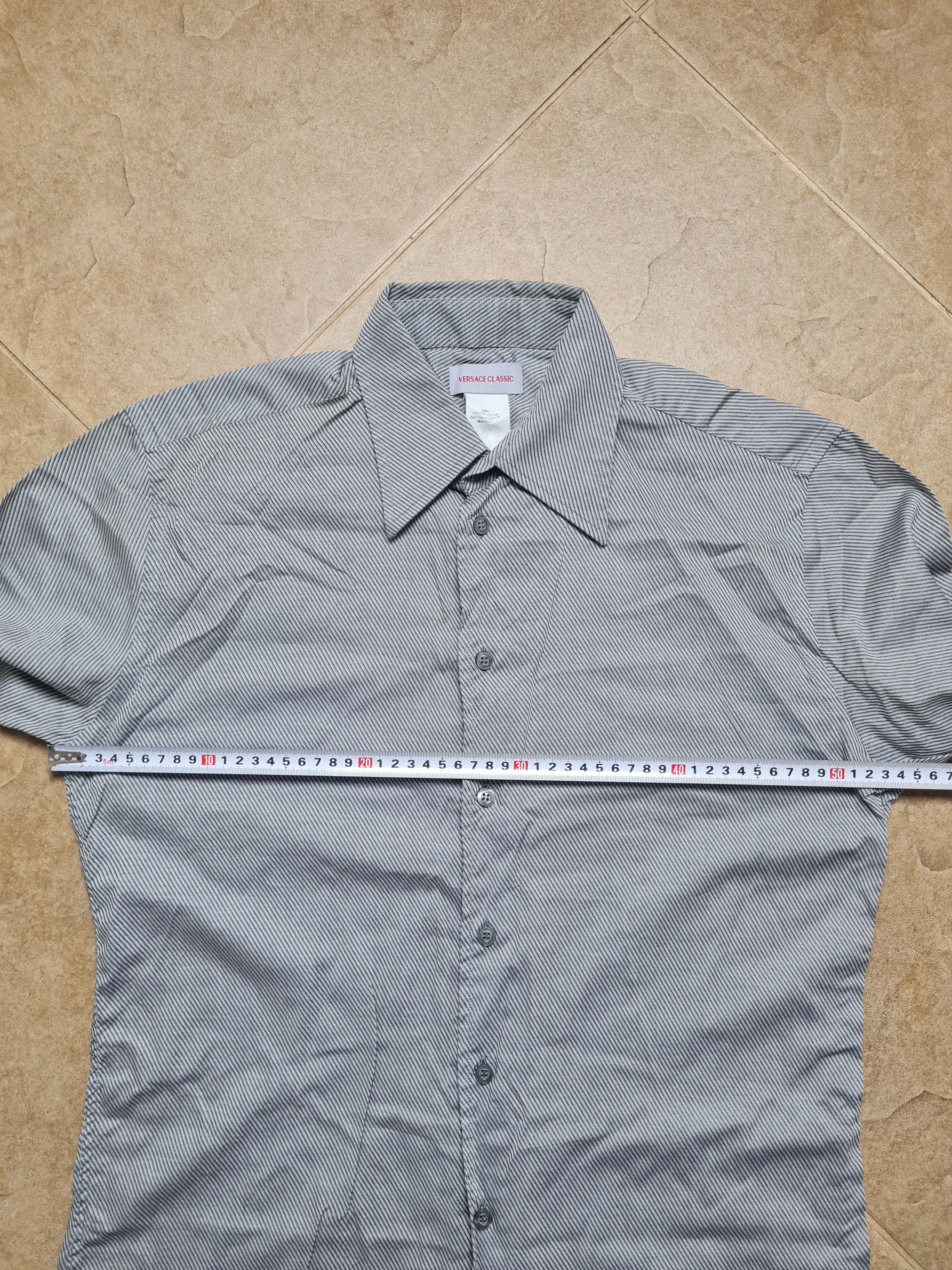 Versace Mens Vintage Versace Classic shirt size39 Medium Gray Cotton Size US M / EU 48-50 / 2 - 6 Thumbnail