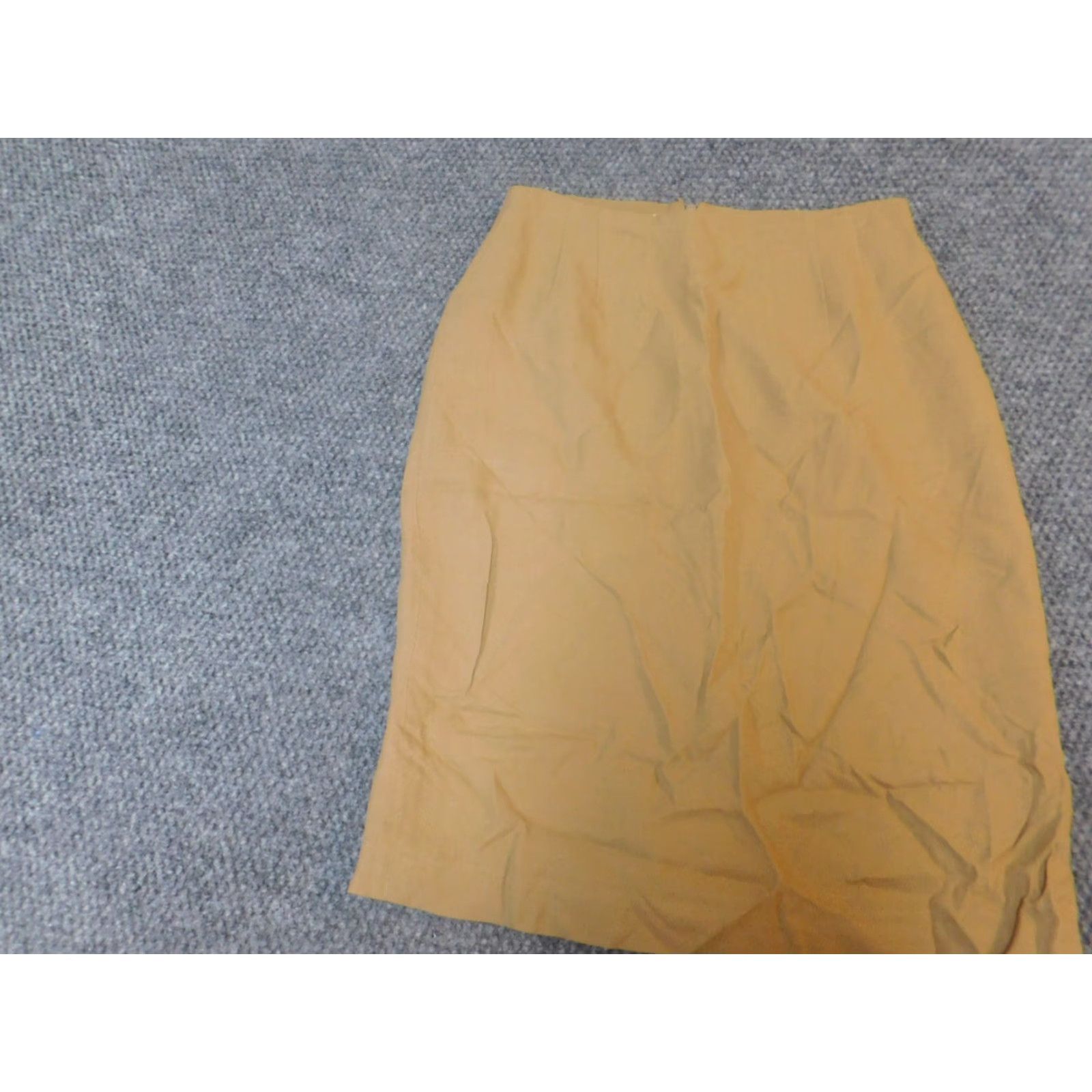 Jones New York Jones New York Womens Skirt 4 Beige A-Line Zip Skirt Knee Length Knit Cotton Wool Polyester Zipper Pockets Stretch Regular Womens Size 27" / US 4 / IT 40 - 3 Thumbnail