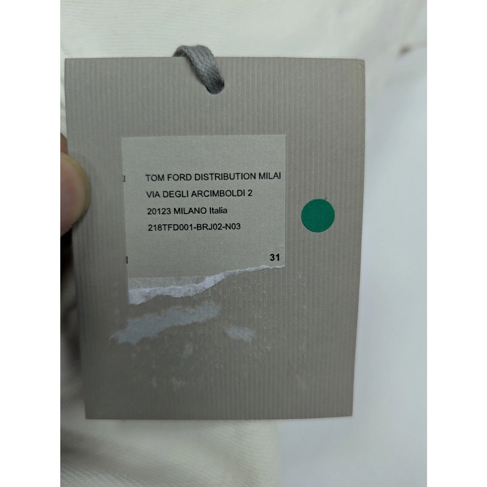 Tom Ford o1rshd1 Straight Denim Jeans in White Size US 31 - 13 Thumbnail