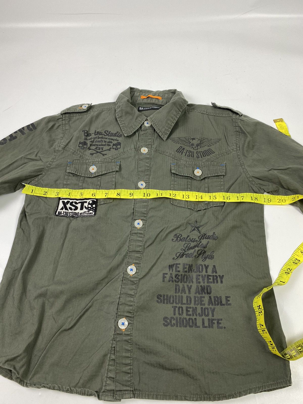 Hysteric Glamour × If Six Was Nine × Japanese Brand batsu studio shirt japan 2000s Size US S / EU 44-46 / 1 - 11 Thumbnail