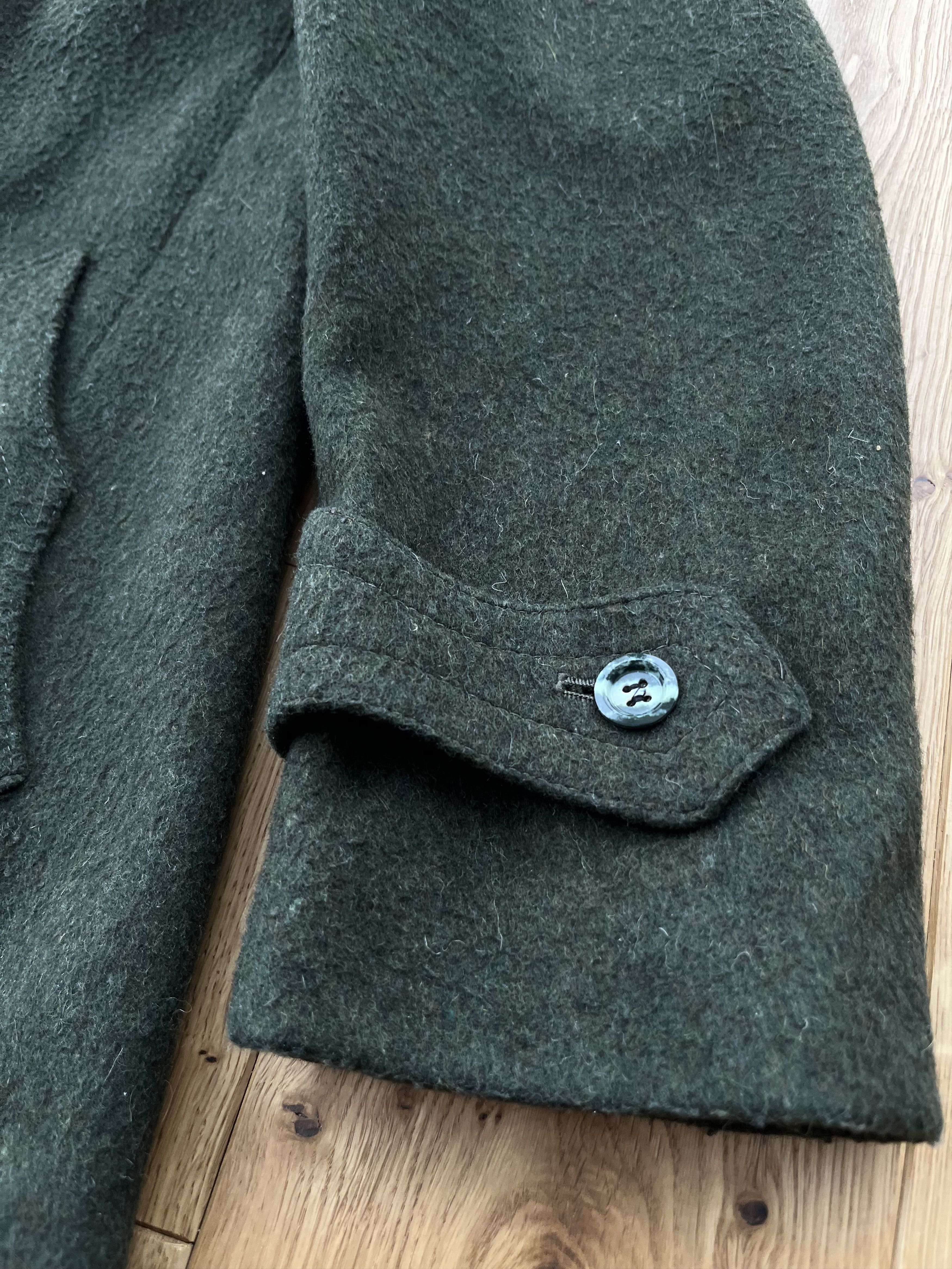 Vintage 1970's Alpen Loden S Men UK 38 US Wool Pea Green Coat Size US S / EU 44-46 / 1 - 5 Thumbnail