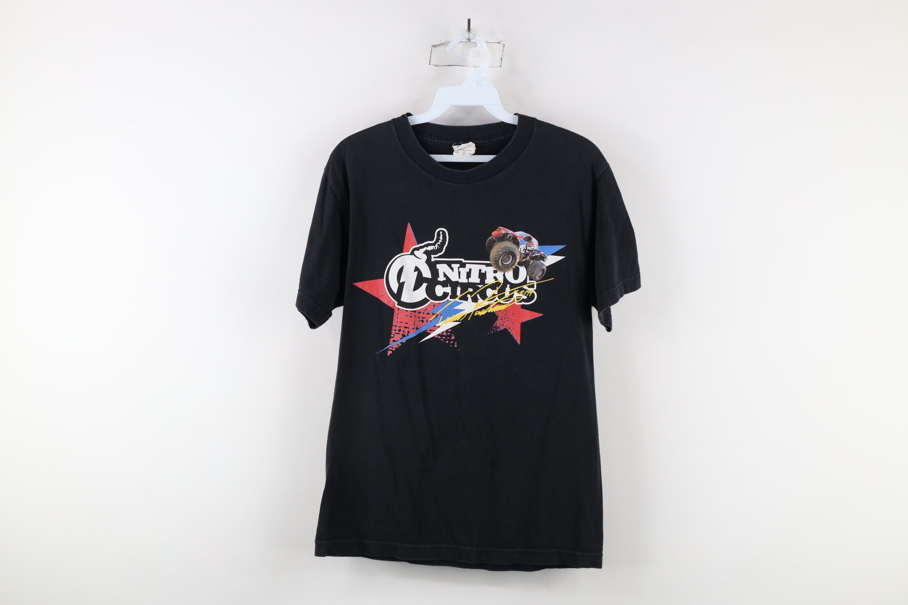 Y2K Monster Jam Out Nitro Circus Travis Pastrana T-Shirt, image size:3500x2333