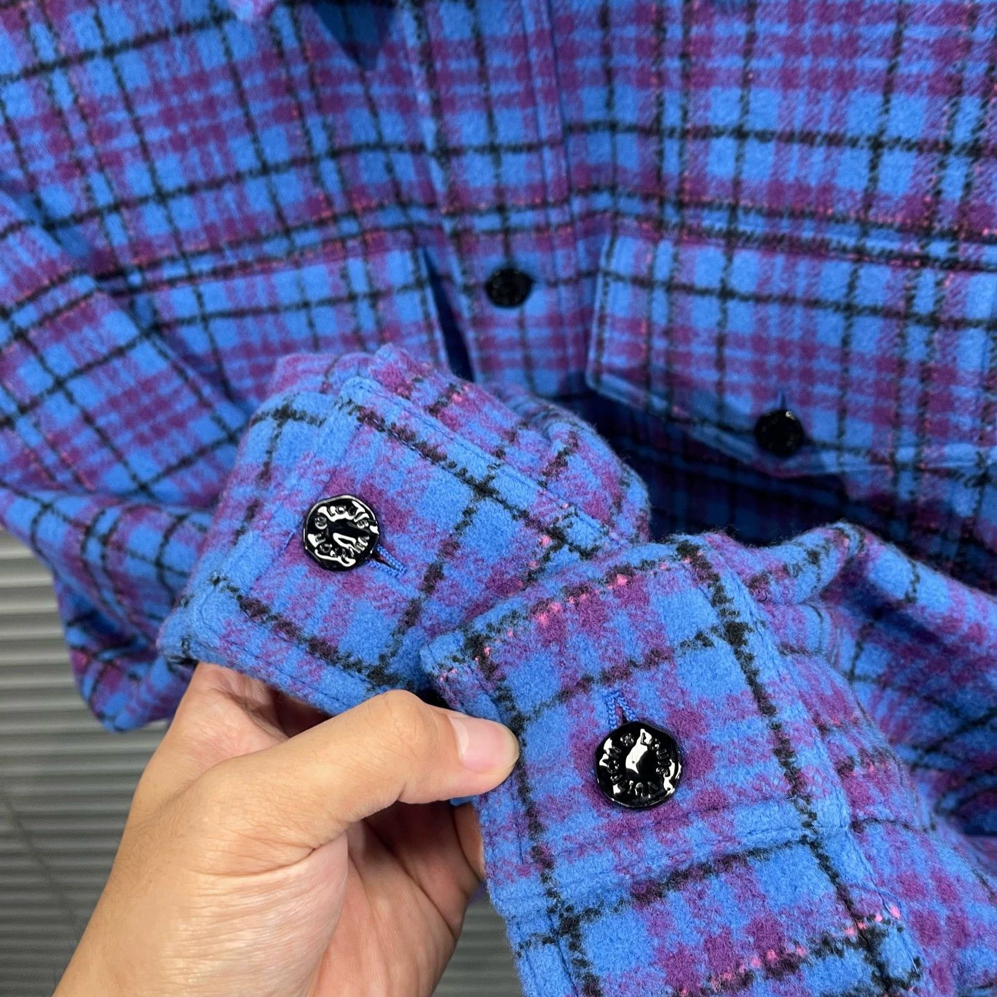 Louis Vuitton Louis Vuitton Blue Flannel Plaid Jacket Sz 46 Near New Size US S / EU 44-46 / 1 - 6 Thumbnail