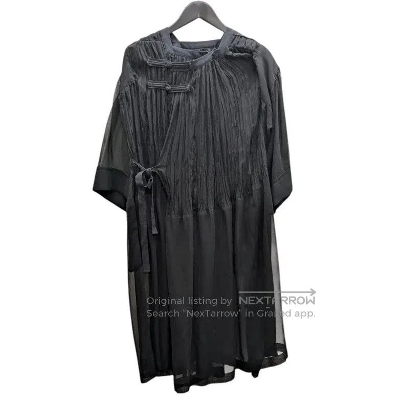 Comme des Garcons Comme Des Garcons Chinese-style dress with pleats and frog Size S / US 4 / IT 40 - 1 Thumbnail