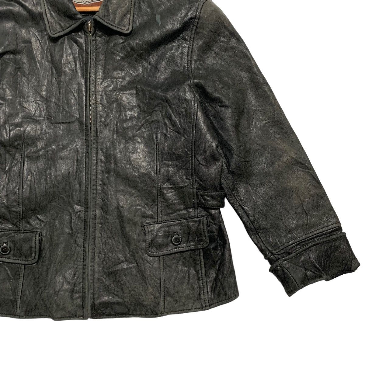 Other Vintage Euro Mondi Of California Leather Jacket Size L / US 10 / IT 46 - 3 Thumbnail