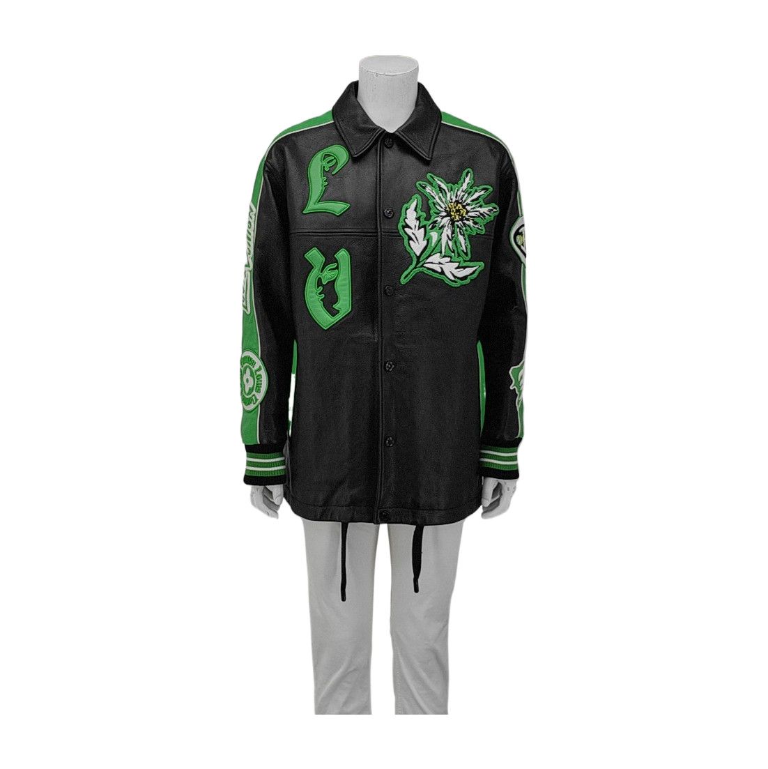 Louis Vuitton Louis Vuitton Floral Patch Calfskin Leather Jacket 48 Size US M / EU 48-50 / 2 - 1 Thumbnail