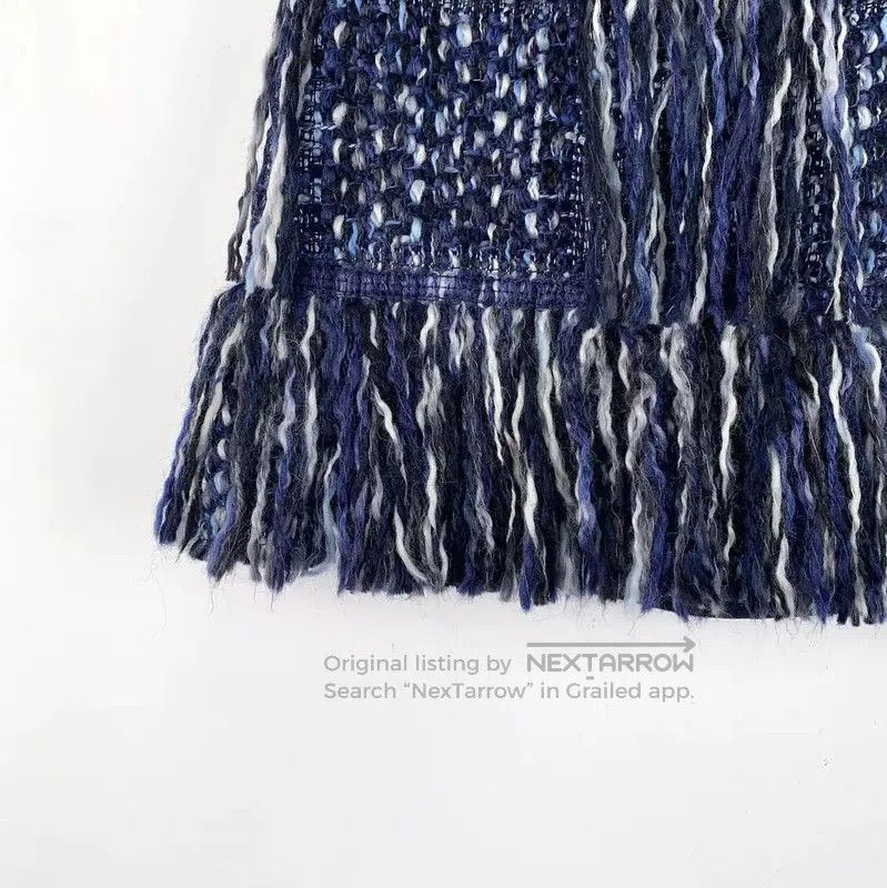 Dior Dior Blue Wool Women's Skirt . Size 23" - 4 Thumbnail