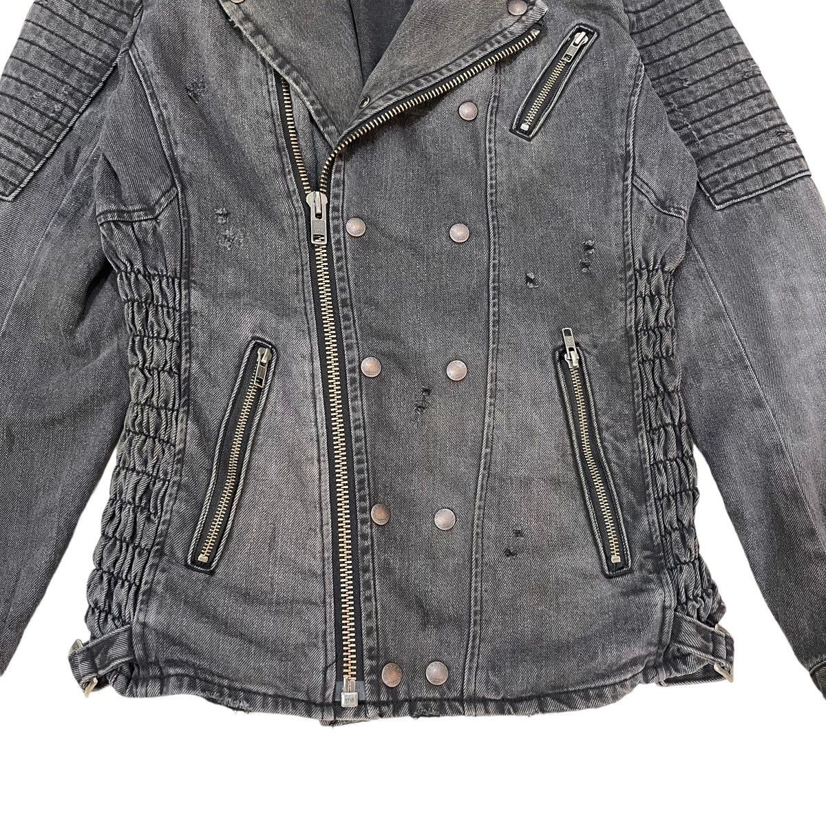 Japanese Brand 🔥Vintage Glamb Double Collar Biker Denim Jacket Size US M / EU 48-50 / 2 - 8 Thumbnail