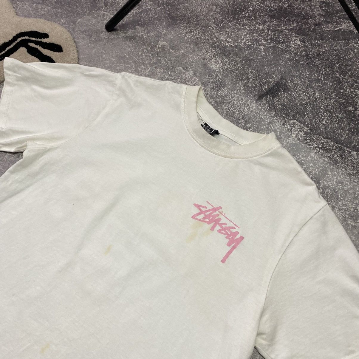 Stussy Mens Stussy Big Logo Luxury designer y2k opium tee size L Size US L / EU 52-54 / 3 - 6 Thumbnail
