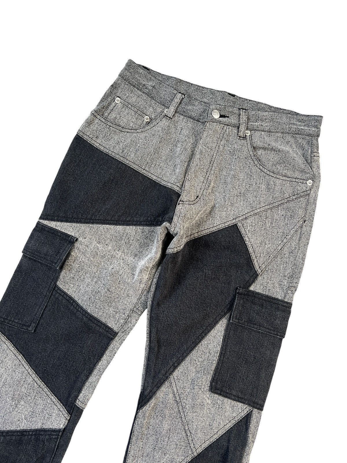 BERNINGS SHO Bernings Sho 🇯🇵 Reconstructed Flare Cargo Denim Size US 30 / EU 46 - 9 Thumbnail