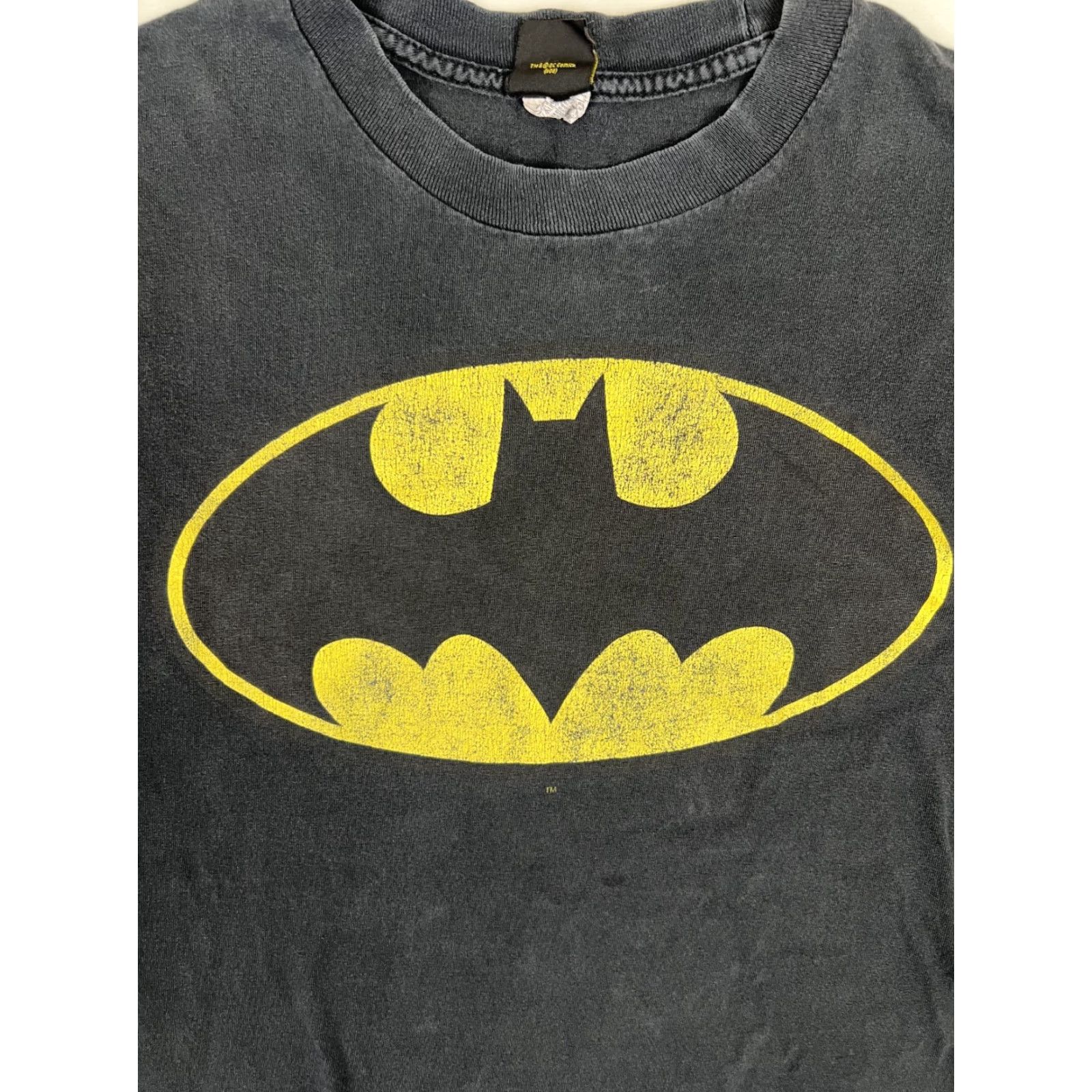 Logo 7 VINTAGE DC Comics Batman T-Shirt XL Black OG Logo Mens 90s Batman Logo Short Sleeve Crew Neck Cotton Knit Regular Size US XL / EU 56 / 4 - 3 Thumbnail