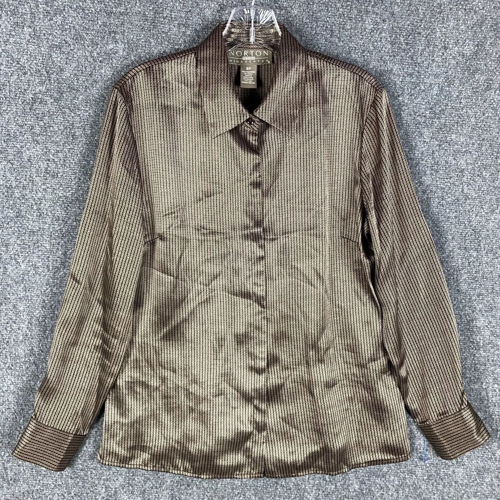 Other Norton McNaughton Button Up Top Women's Size 8P Petite Size M / US 6-8 / IT 42-44 - 1 Thumbnail