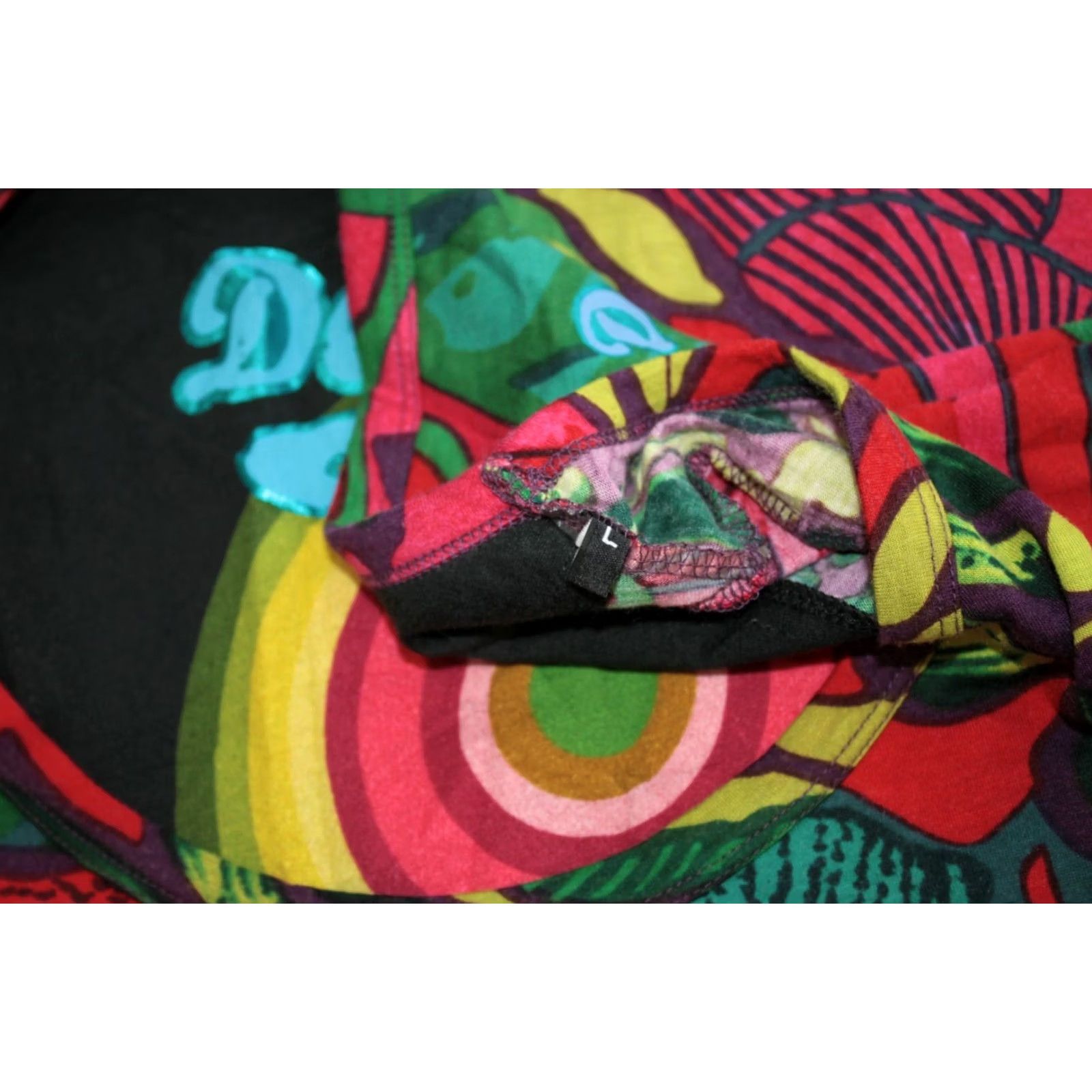 Desigual Desigual EDITH 40T2653 womens shirt tunic L Multicoloured Tunic Blouse Short Sleeve Size L / US 10 / IT 46 - 5 Thumbnail