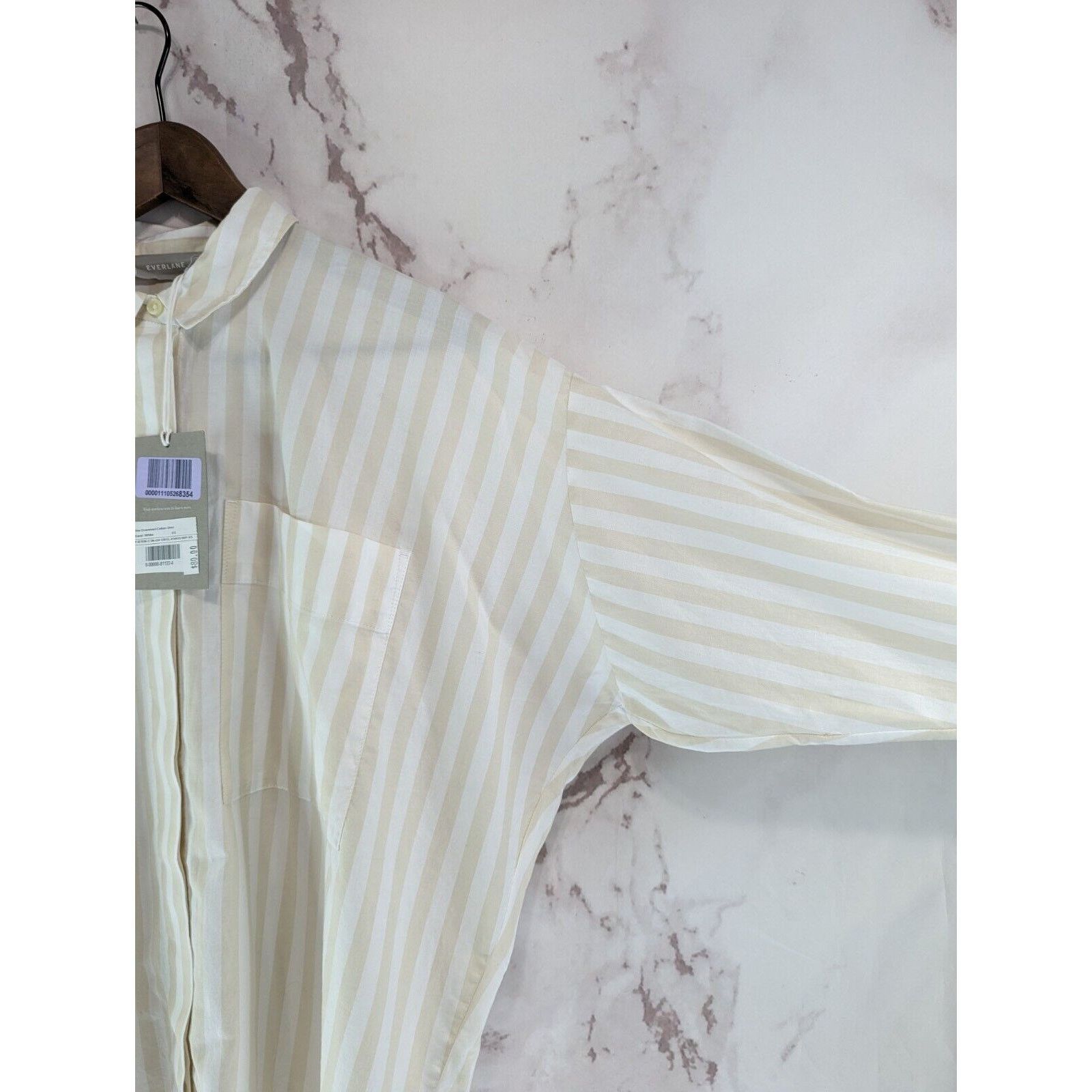 Everlane Everlane Shirt Women XL Striped Button Silky Cotton Relaxed Size XL / US 12-14 / IT 48-50 - 10 Thumbnail