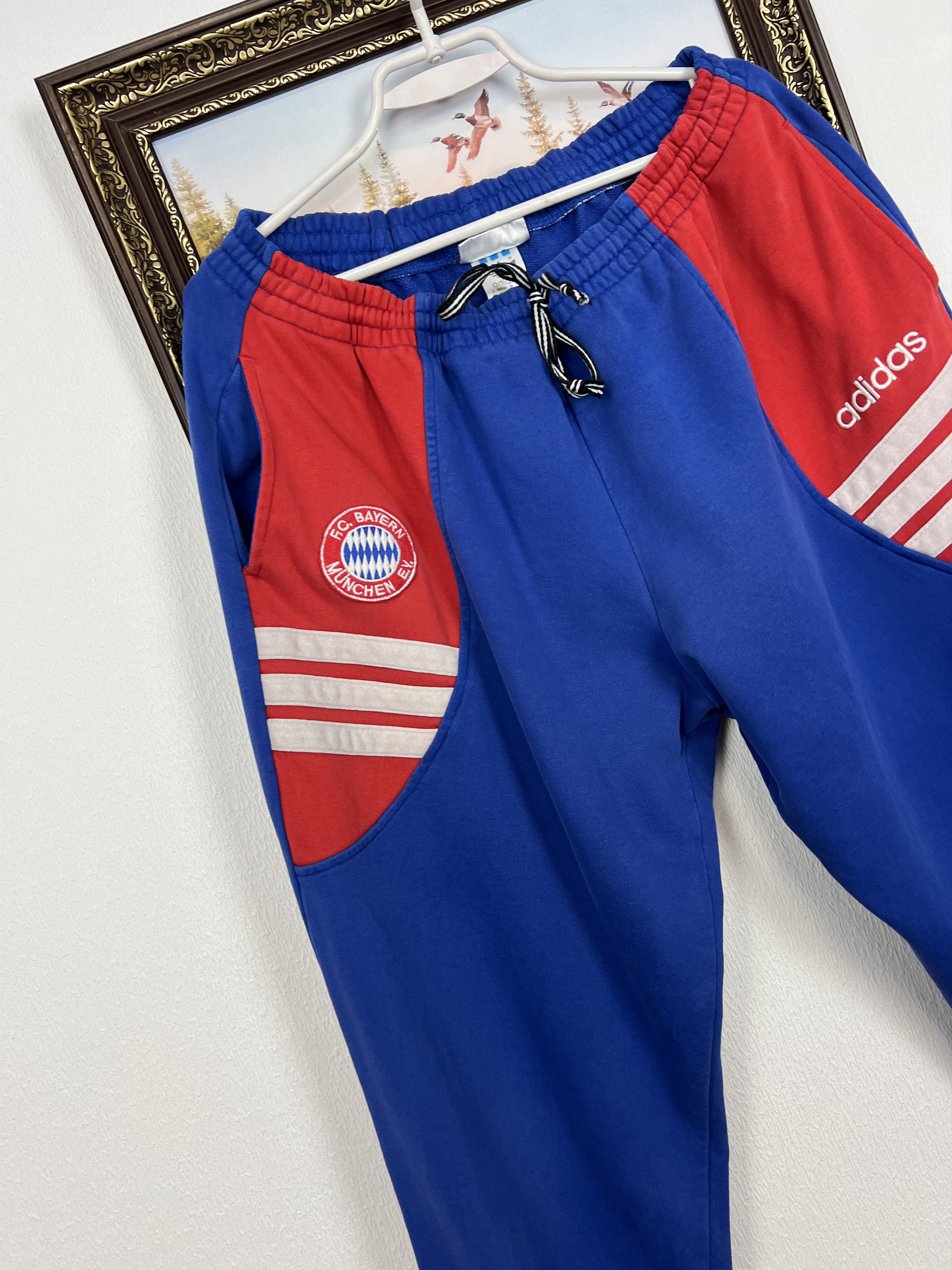 Adidas Vintage 90's Adidas Bayern Munich Football Pants L Size US 34 / EU 50 - 3 Thumbnail