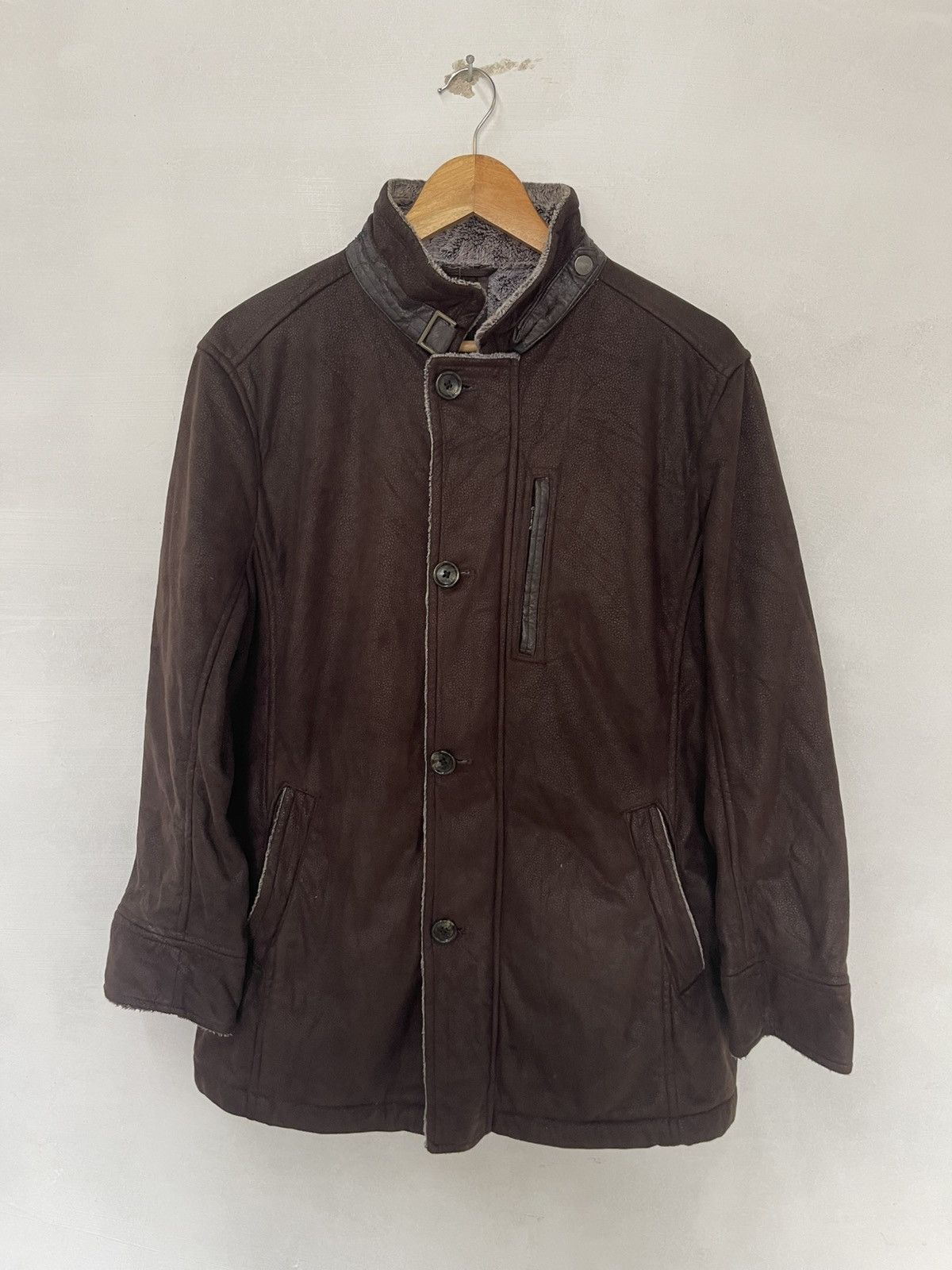 Playboy VINTAGE PLAYBOY LEATHER JACKET FLEECE INSIDE Size US M / EU 48-50 / 2 - 2 Thumbnail