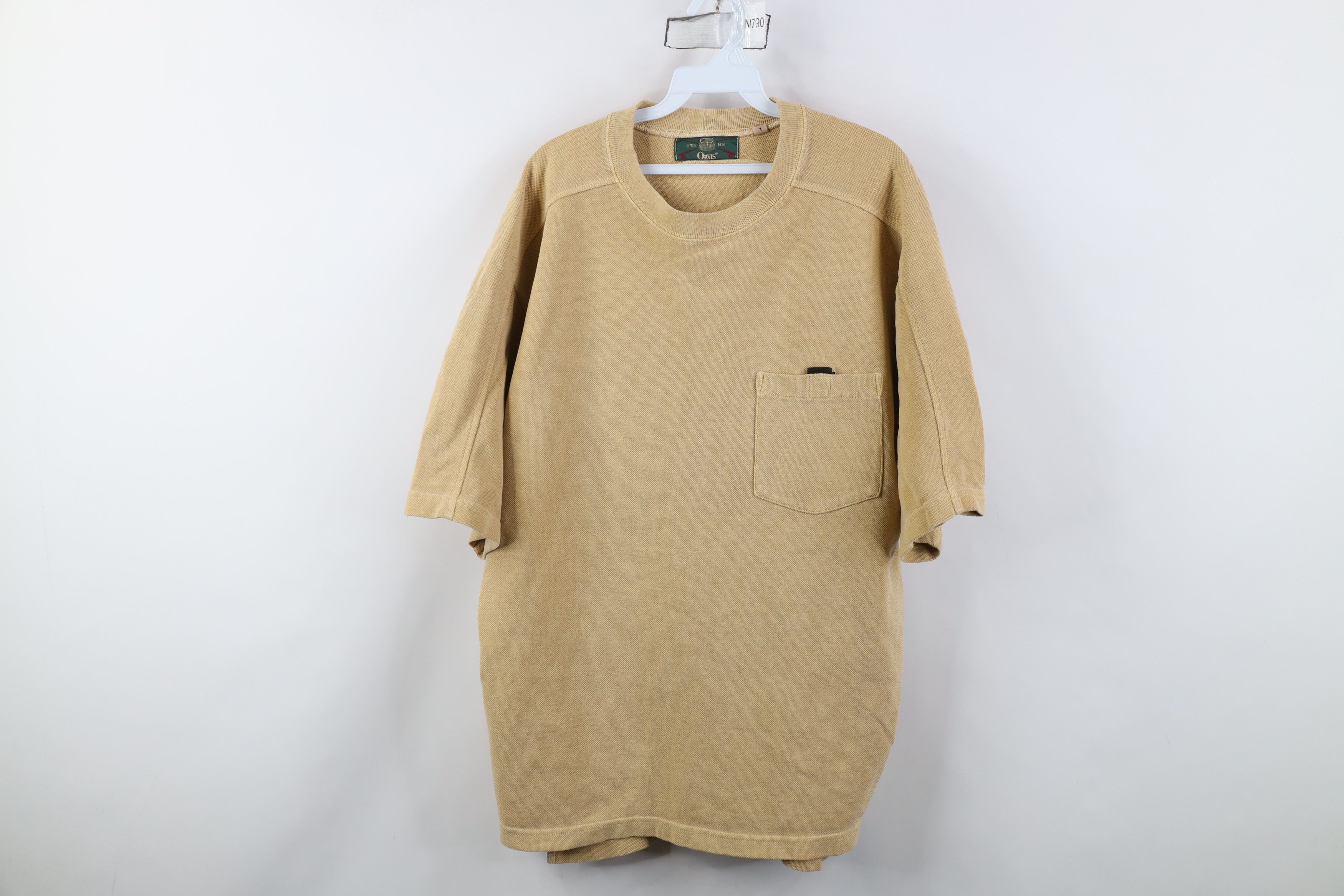 Orvis Vintage 90s Orvis Heavy Stonewash Thermal Knit T-Shirt USA Size US L / EU 52-54 / 3 - 1 Thumbnail