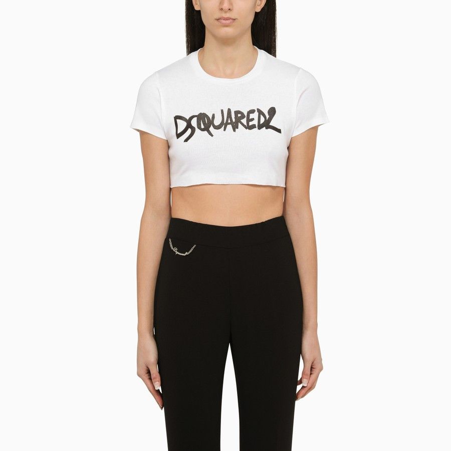image of Dsquared2 O1D2Blof01223 Short In White, Women's (Size Medium)