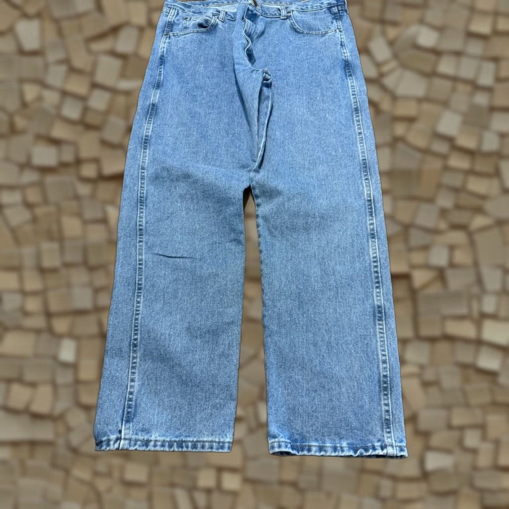 Wrangler Wrangler Jeans Men's XL Blue Denim Straight Leg Pockets 5-Pocket Design Regular Inseam 30in Outdoor Classic Size US 42 / EU 58 - 1 Thumbnail